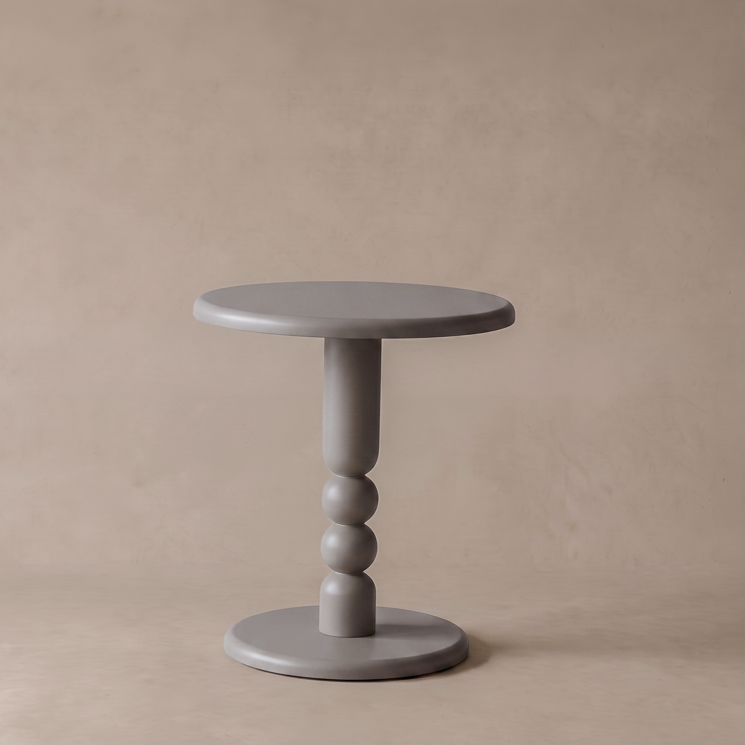 Orlena Sculptural Side Table - Earth Grey
