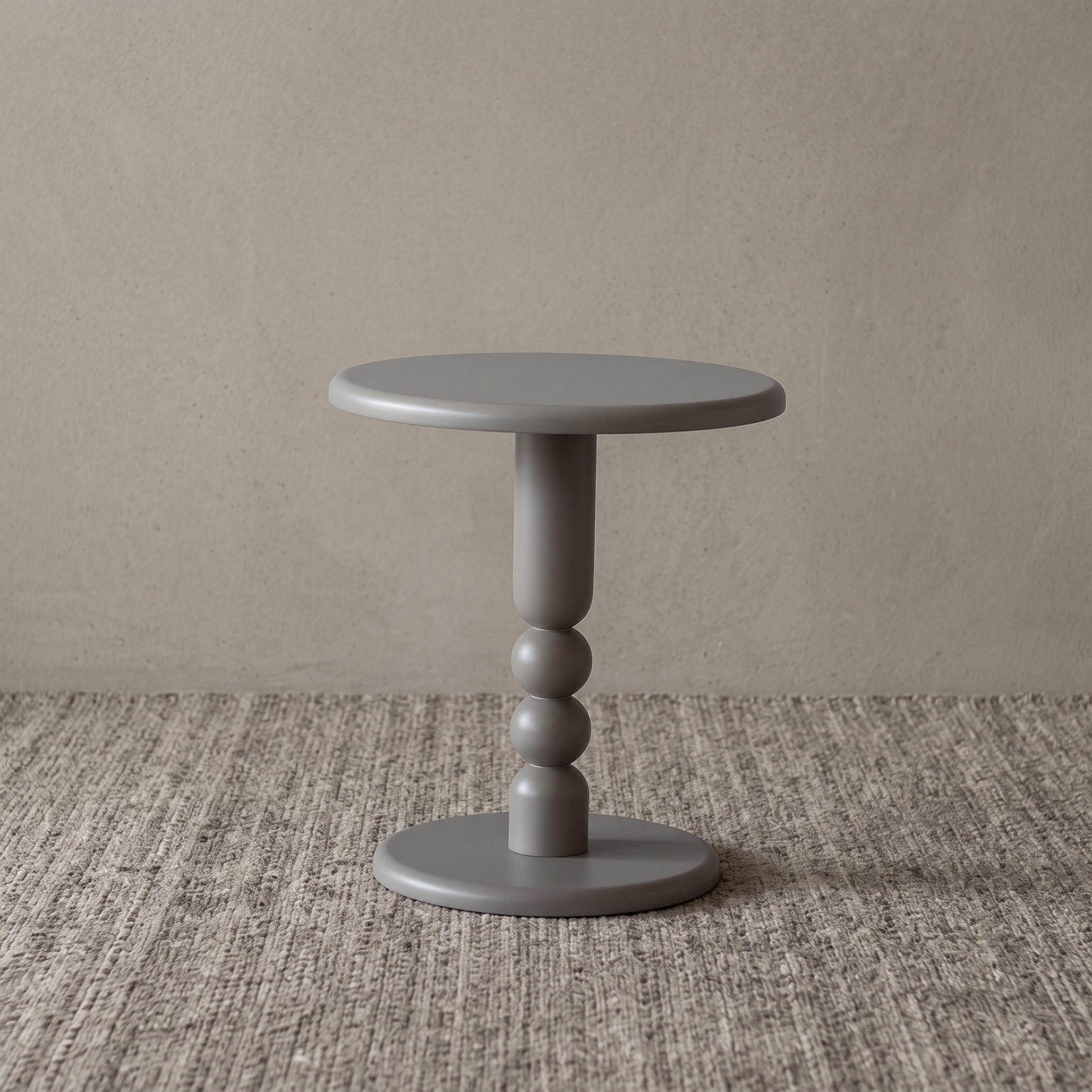 Orlena Sculptural Side Table - Earth Grey