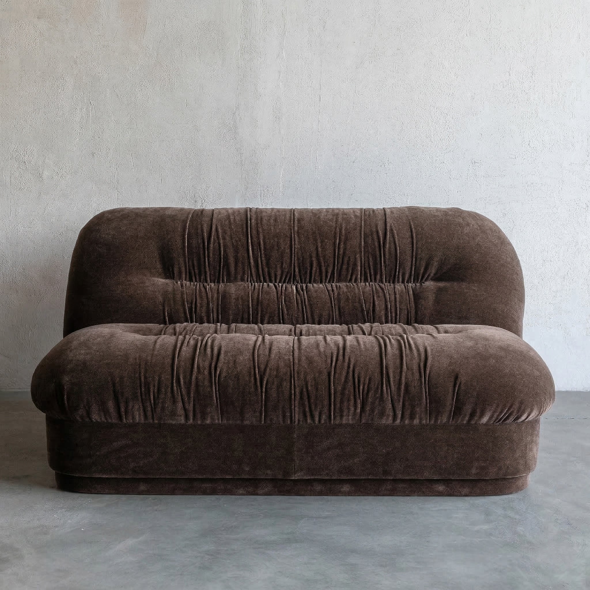 Solara Modern 2 Seater Sofa - Brown