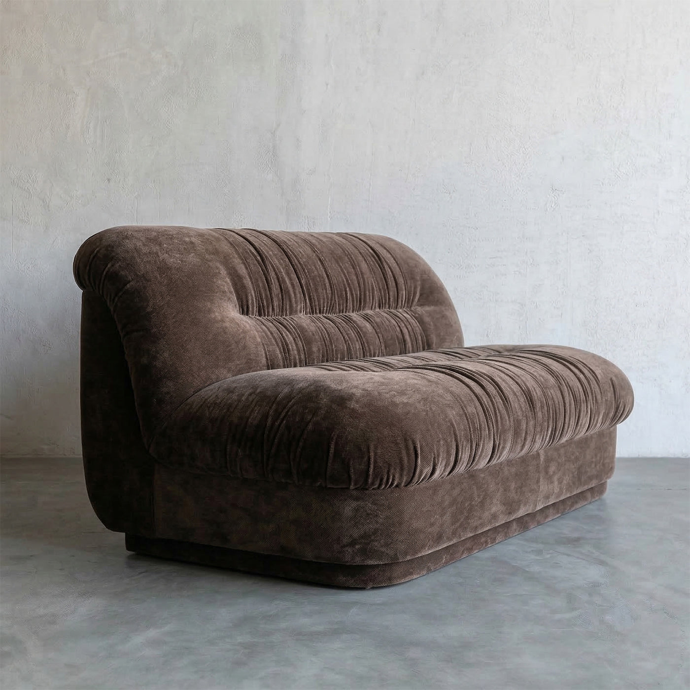 Solara Modern 2 Seater Sofa - Brown