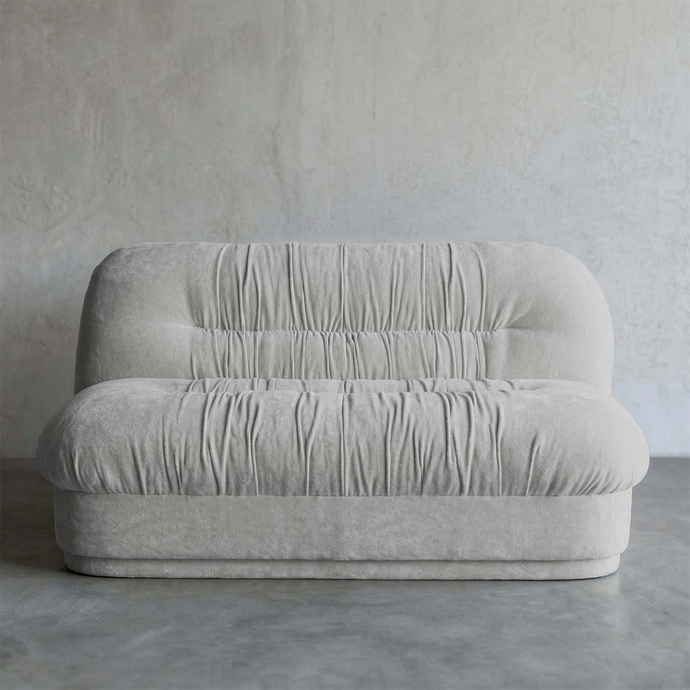 Solara Modern 2 Seater Sofa - OFF GREY WHITE