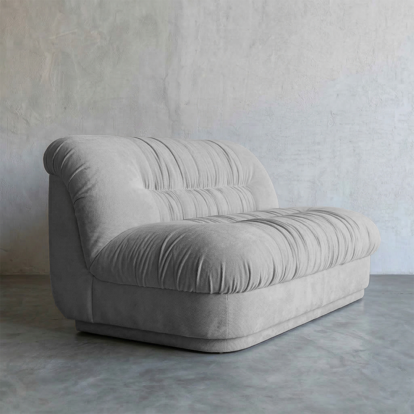 Solara Modern 2 Seater Sofa - OFF GREY WHITE