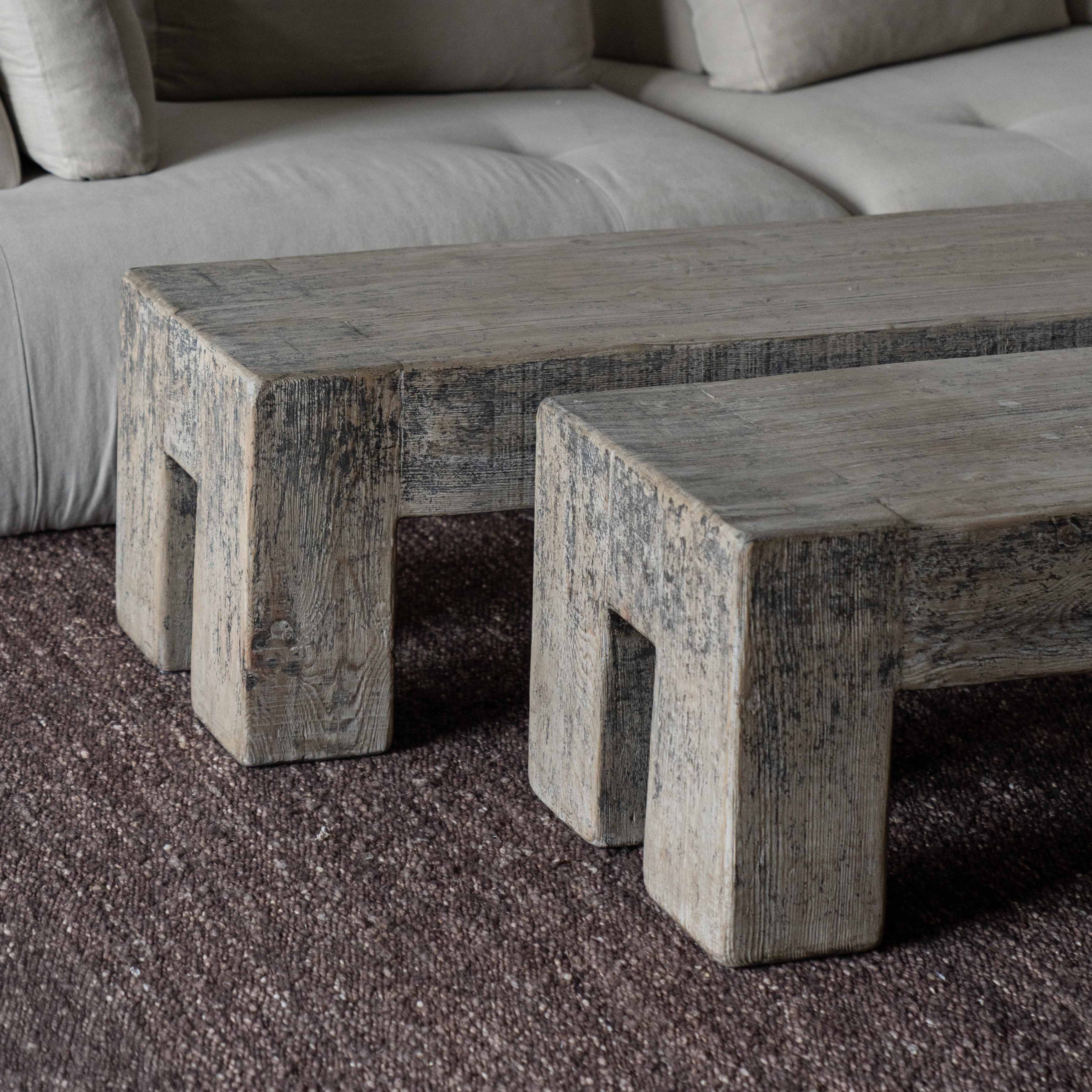 Solenne Solid Wood Artisan Coffee Table