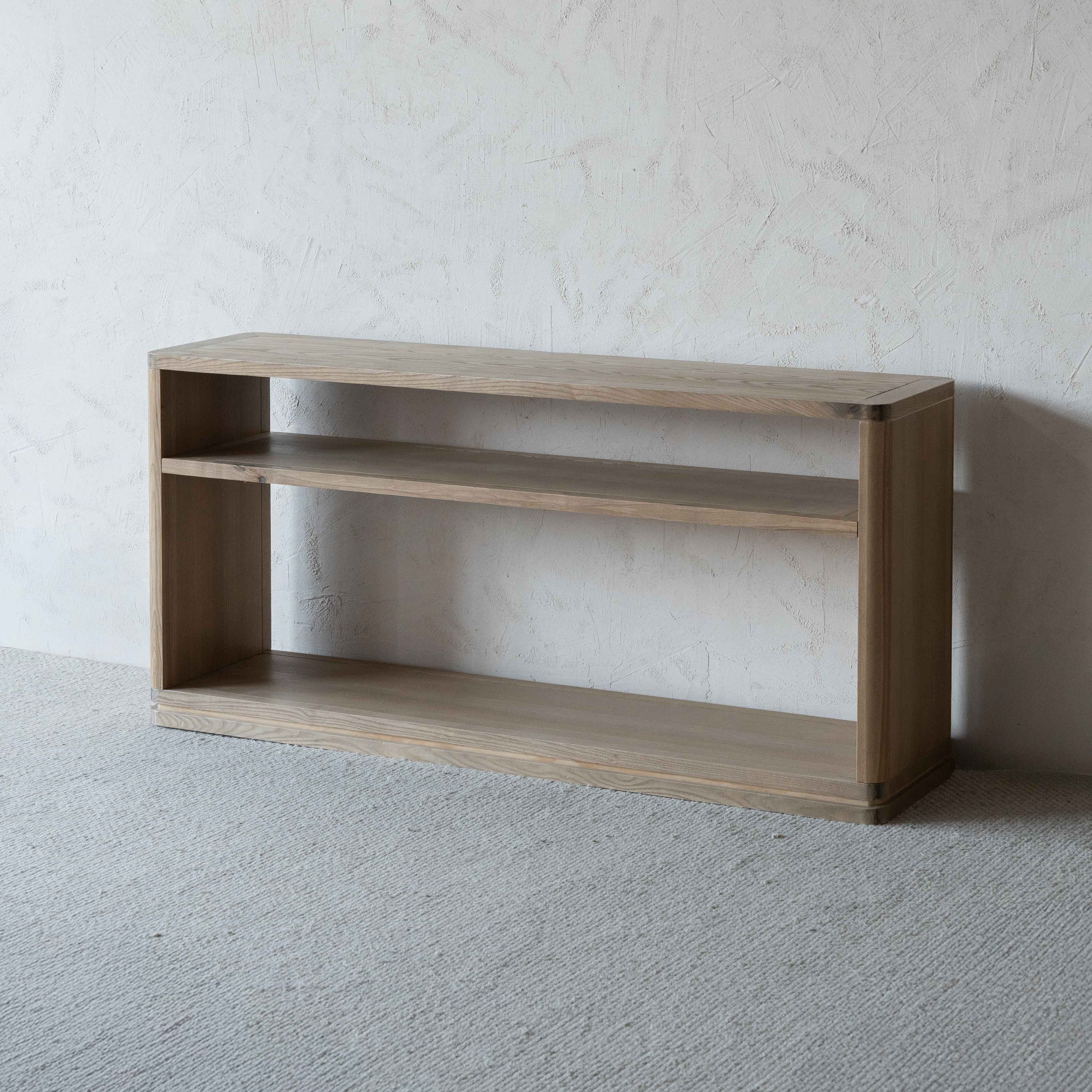 Solistice Solid Raw Wood Rectangle Console (as is) - Console Tables - WS Living - UAE Home Furniture Stores in Dubai