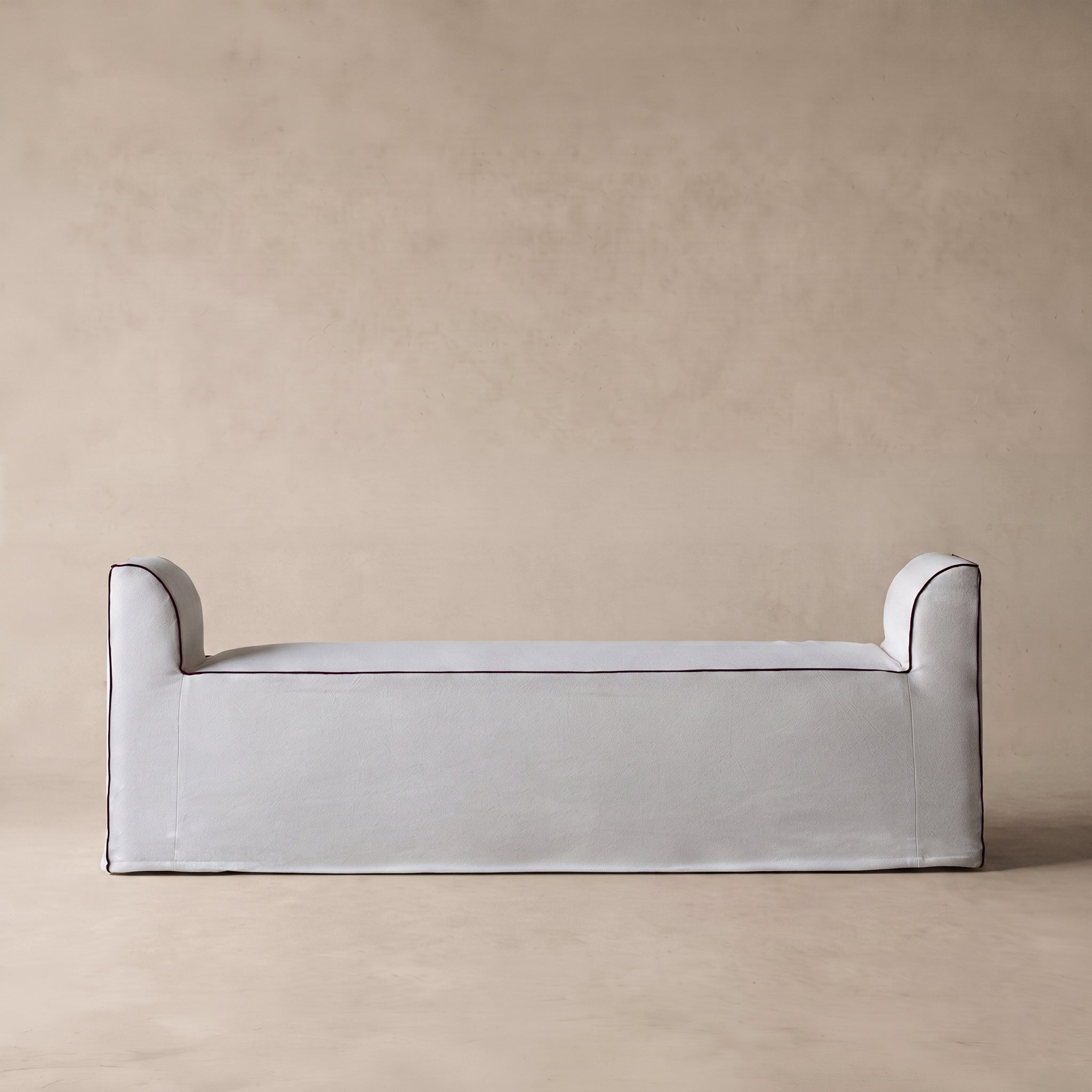 Sorevia Contemporary Slipcovered Bench