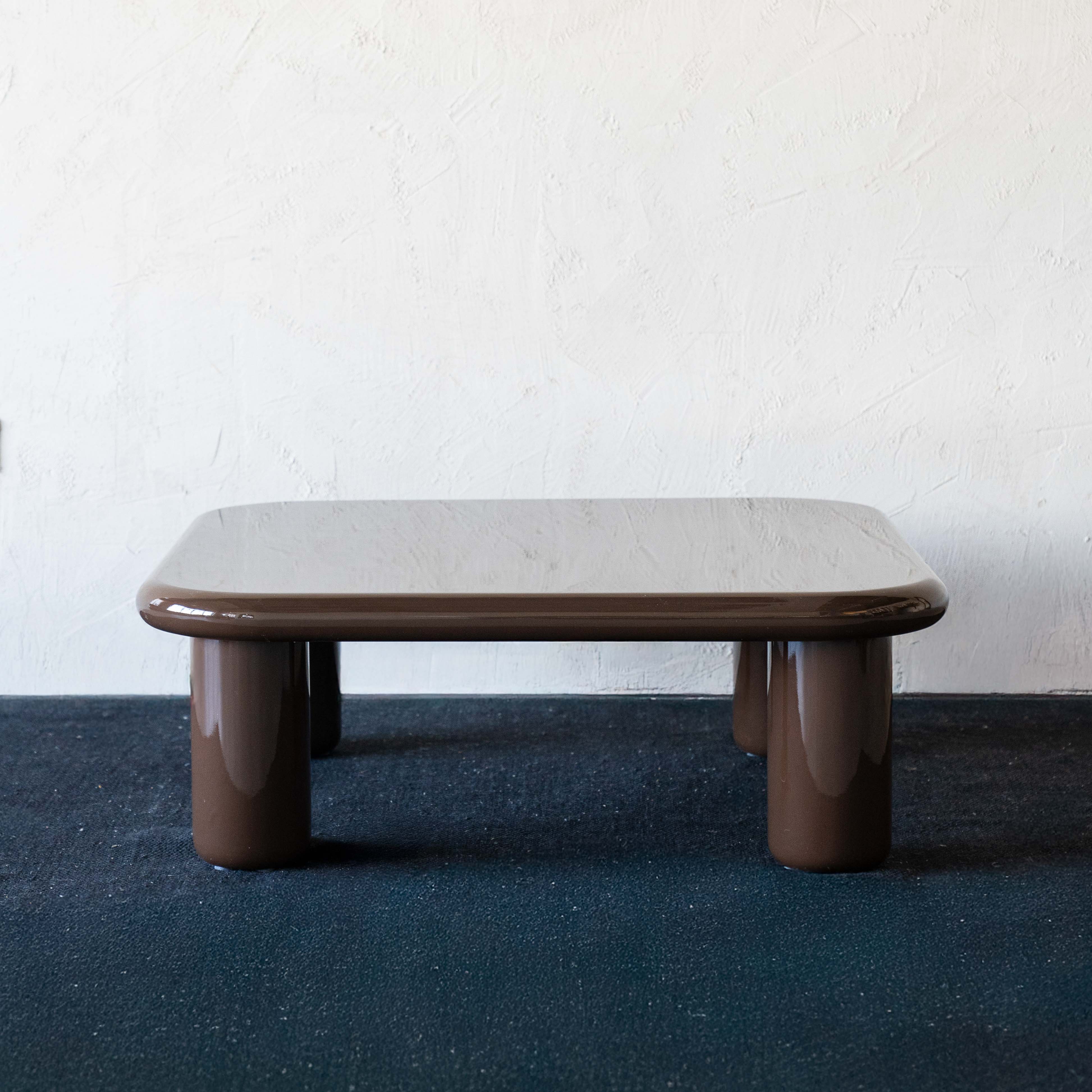 Hazel Brown Square High Gloss Coffee Table - 988E1.0 - BC68