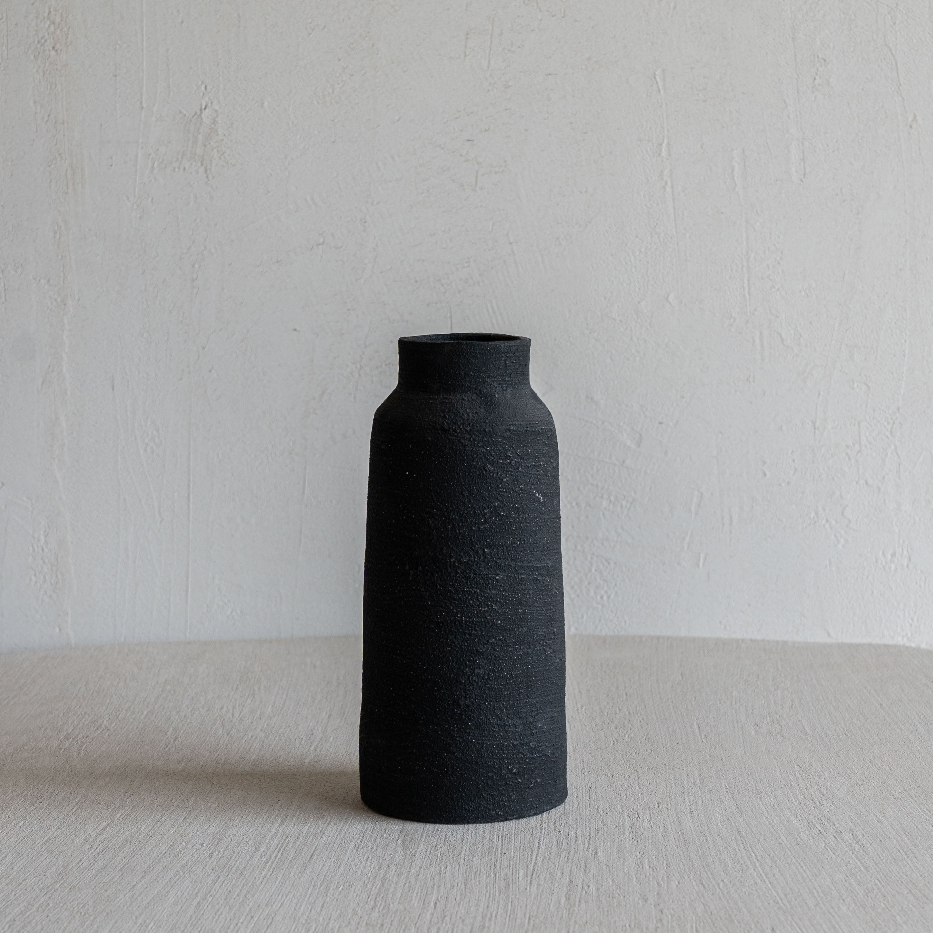 Starry Black Terracotta Flower Pot | Vase