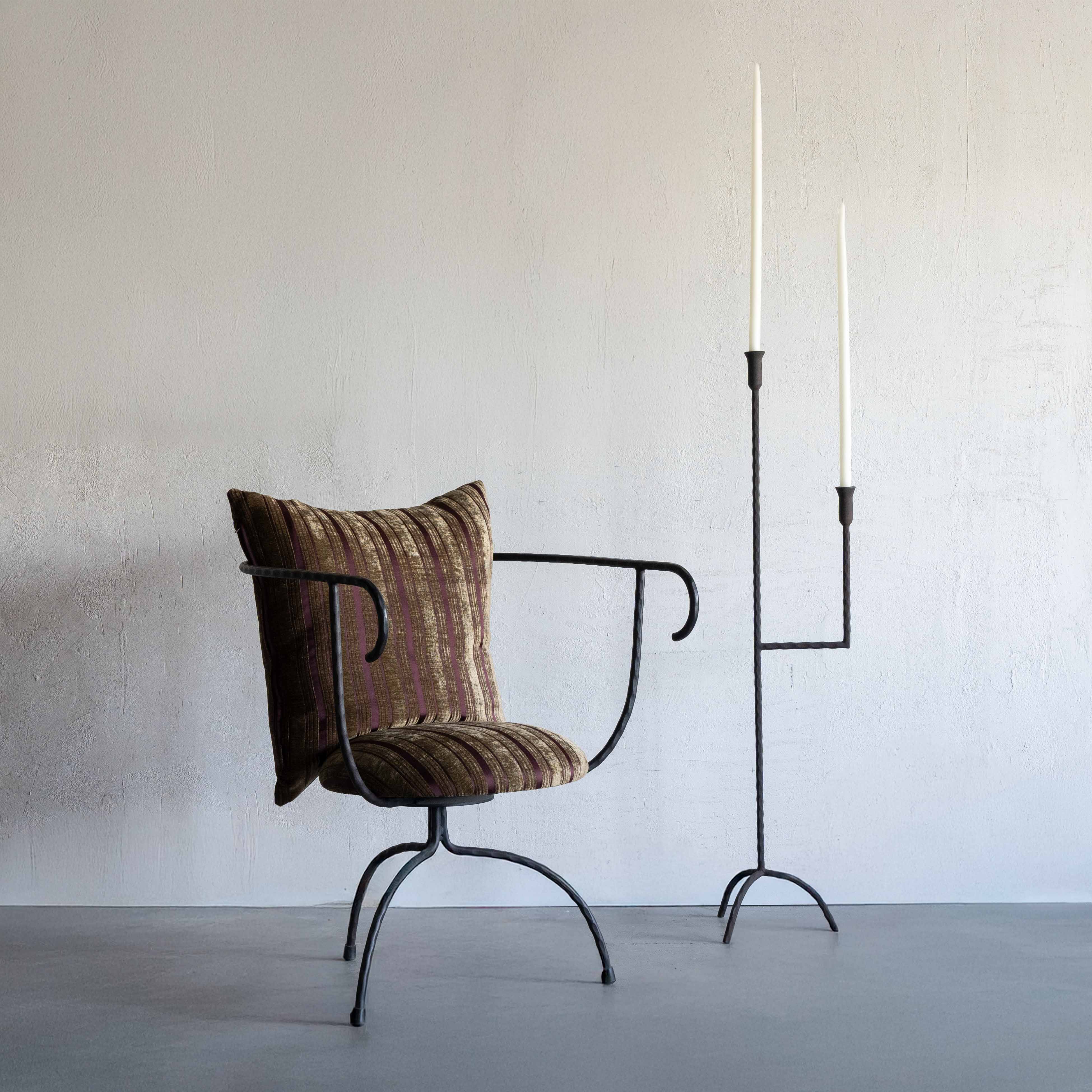 Stylo Modern Steel Brown Arm Chair