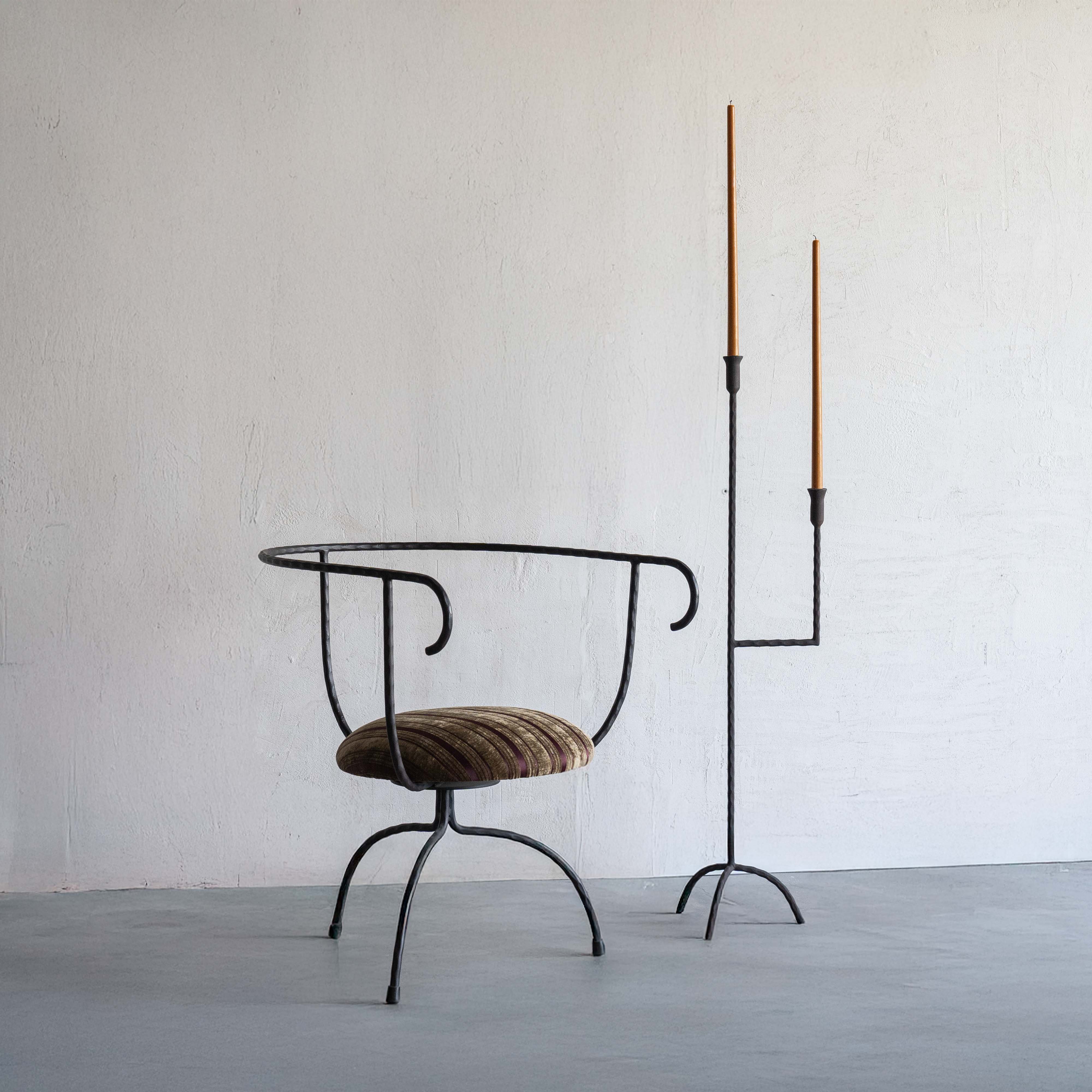 Stylo Modern Steel Brown Arm Chair