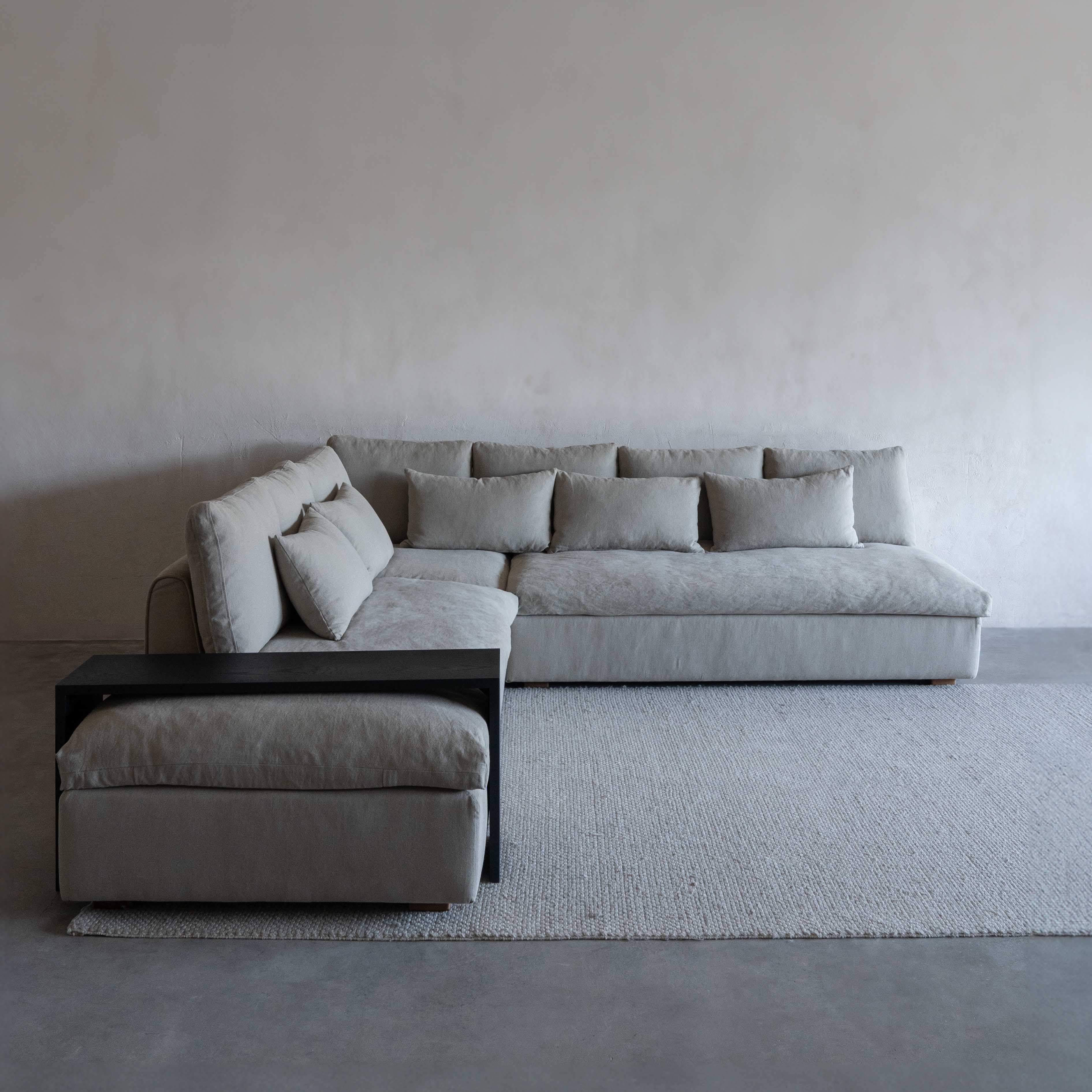 Sultan L Shape Sofa-Grey