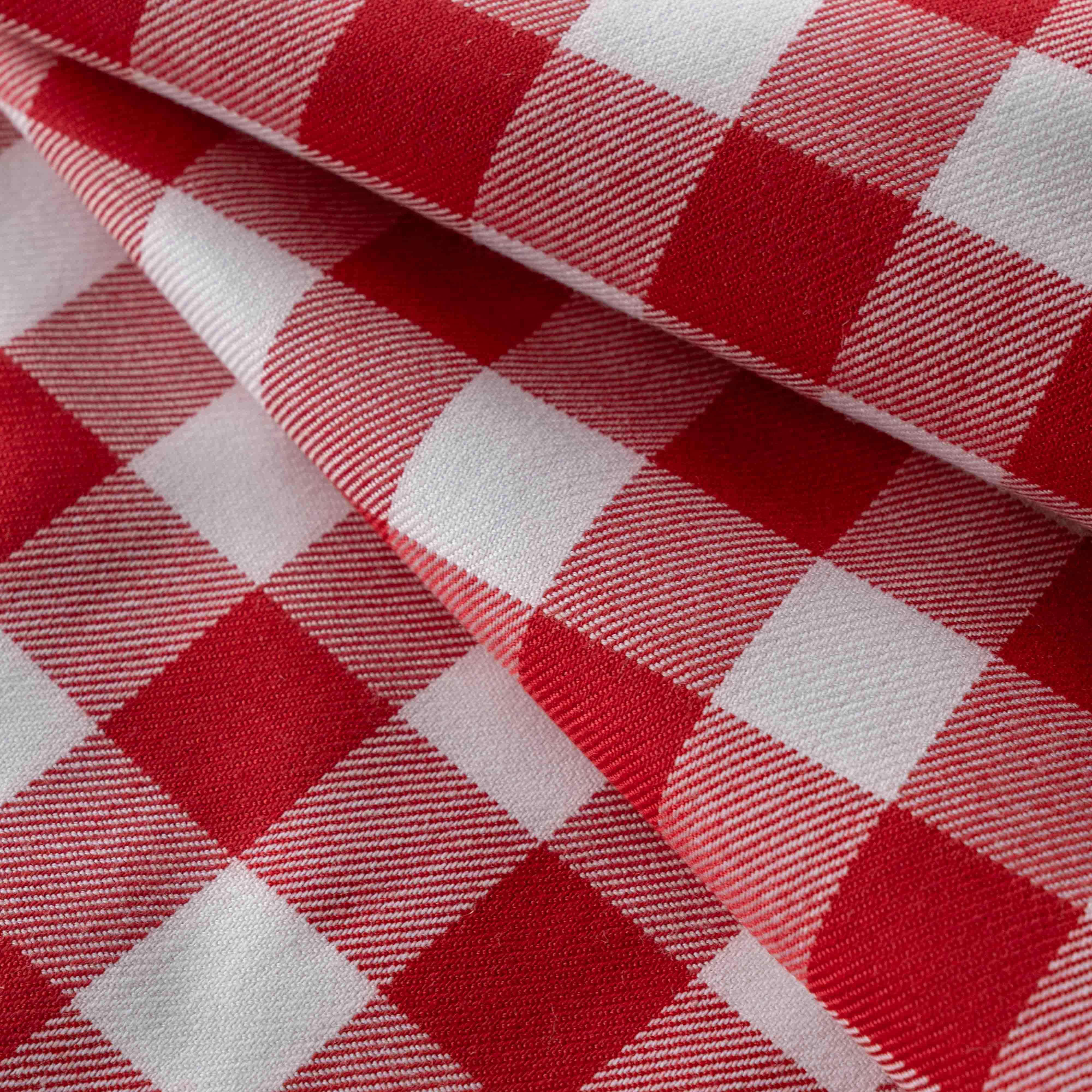 Timeless Red & White Pure Cotton Table Cloth - Table Cloth - WS Living - UAE Home Furniture Stores in Dubai