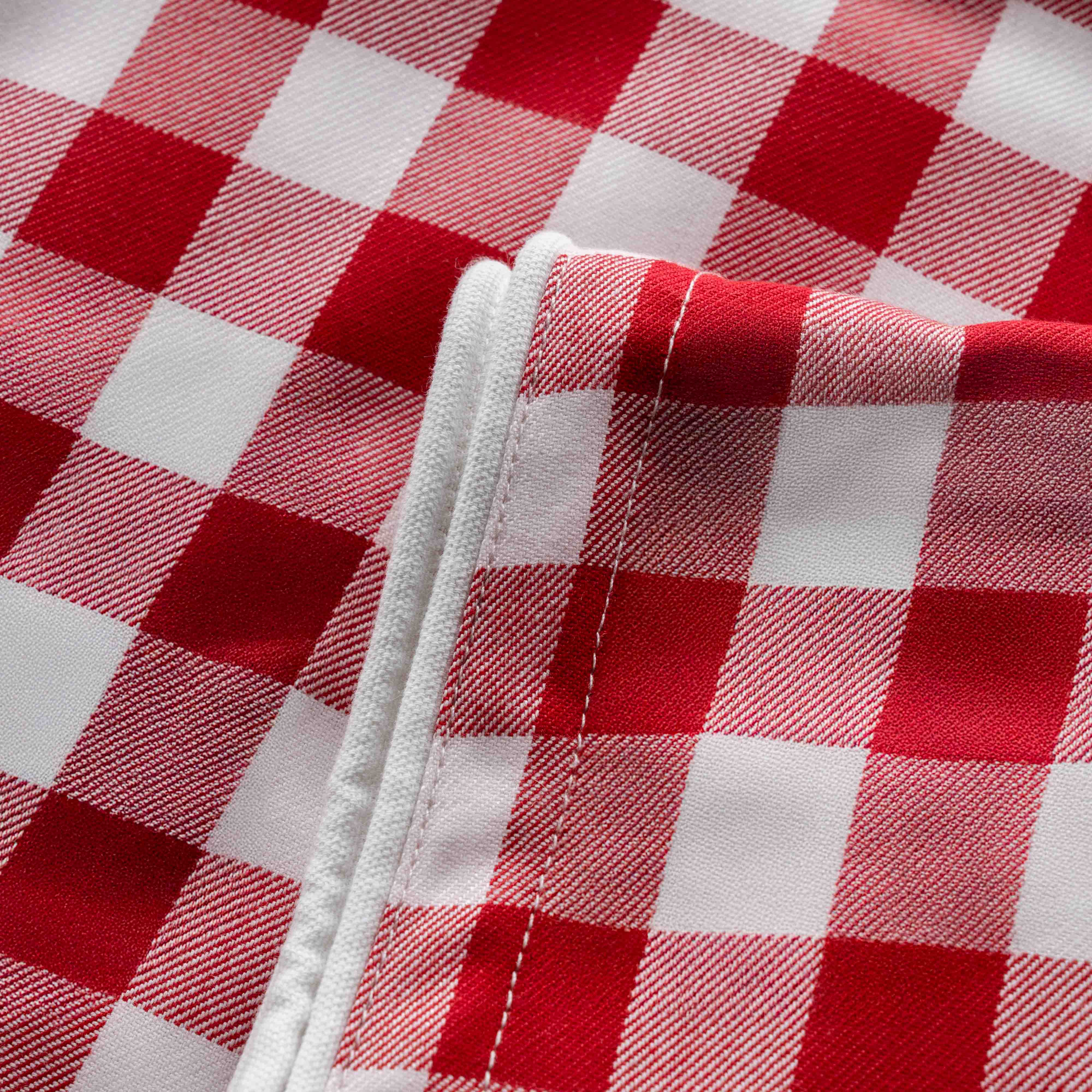 Timeless Red & White Pure Cotton Table Cloth - Table Cloth - WS Living - UAE Home Furniture Stores in Dubai