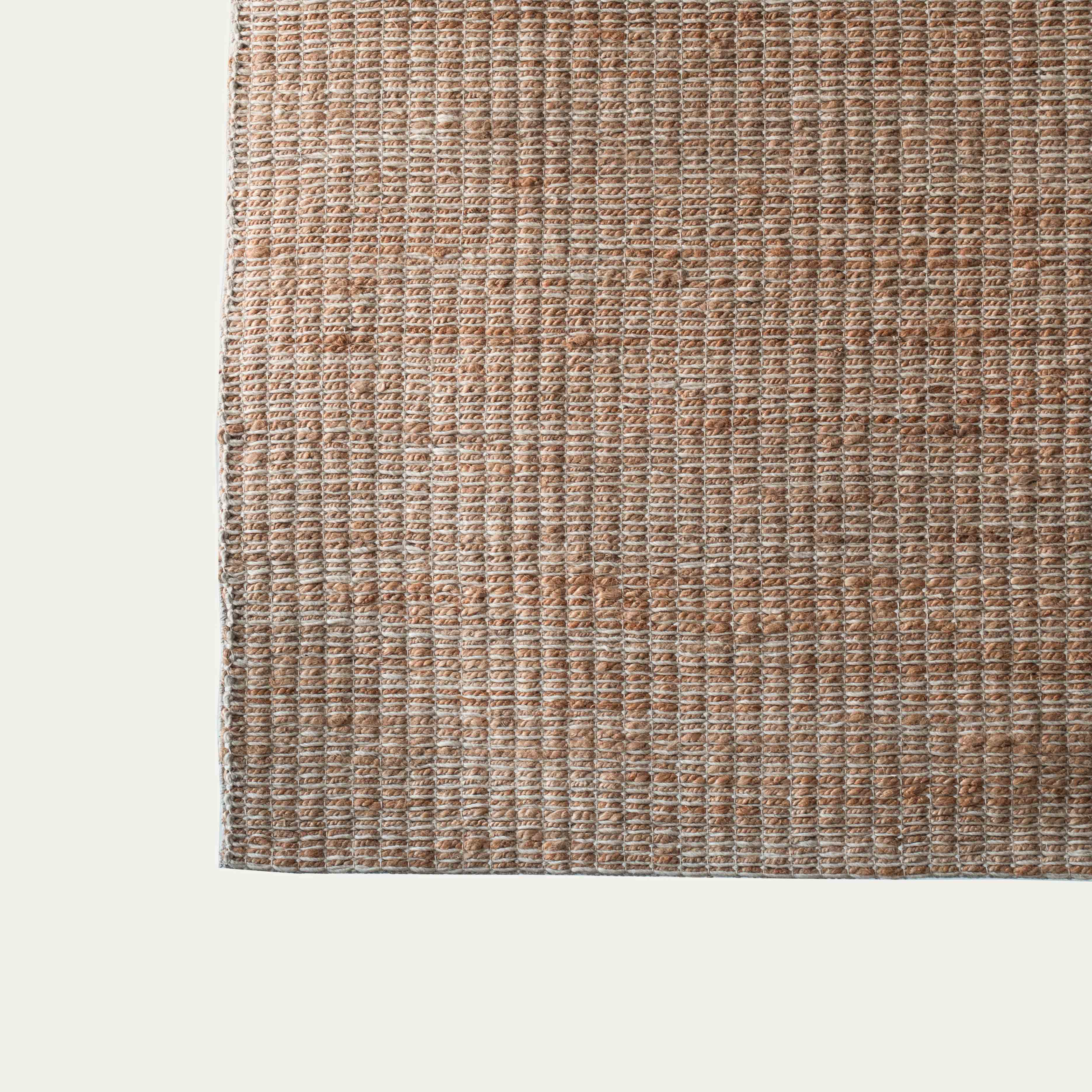 Tinker Bell Beige Grey Braided Handmade Jute Rug
