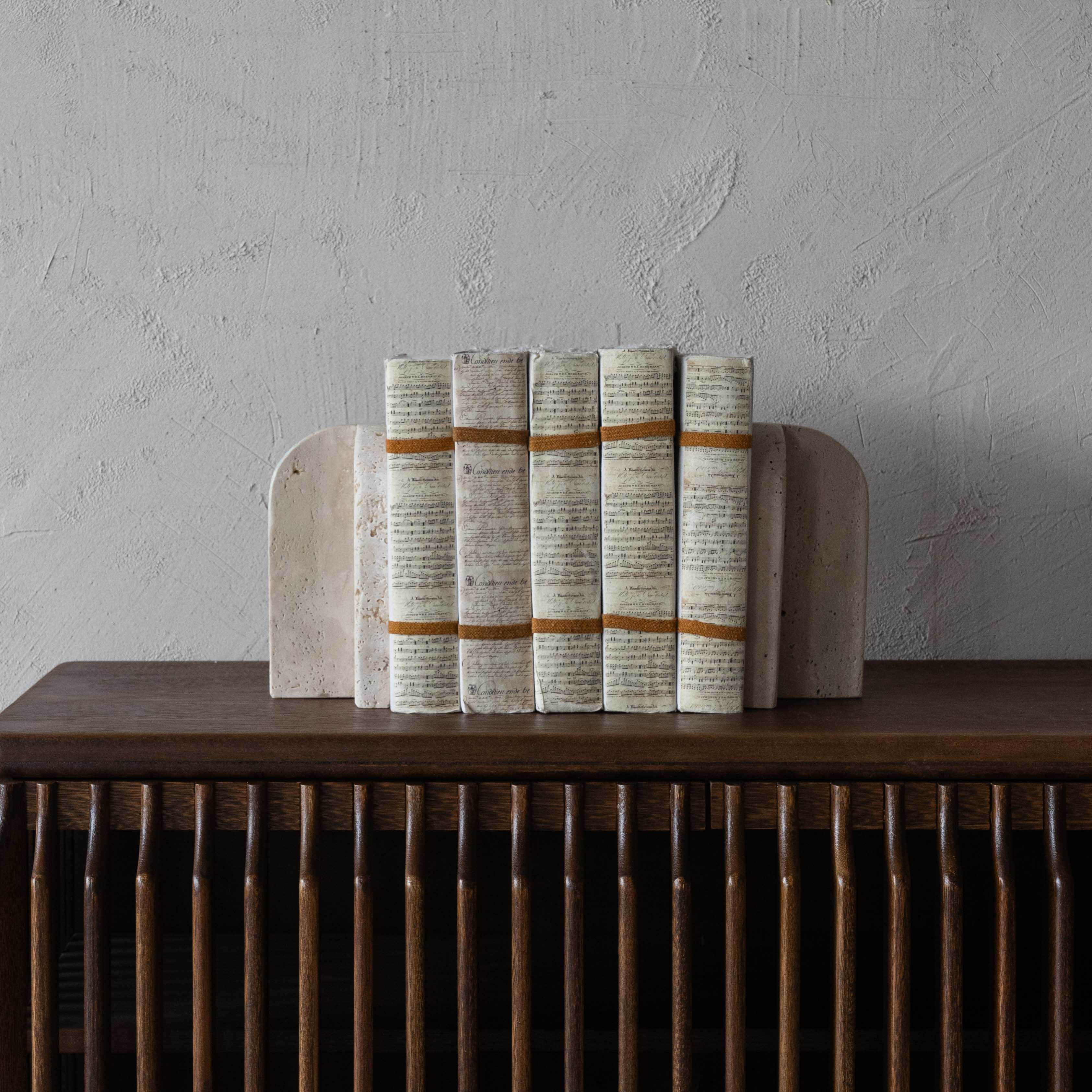 Tivoli - Travertine Book Holder -  - WS Living Furniture  Furniture Store in Dubai