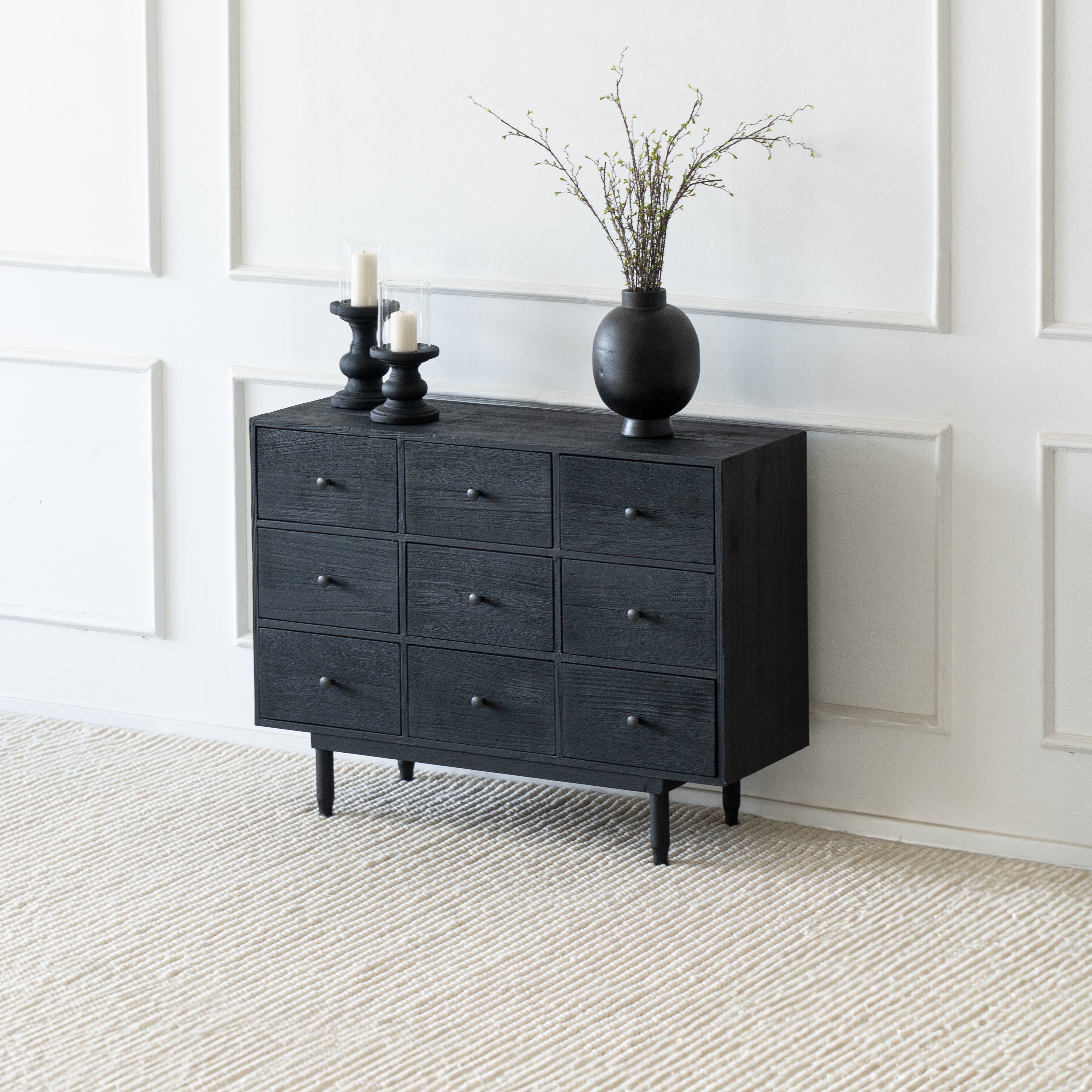 Tokyo Wooden Chest Of Drawers / Storage Cabinet  - WS Living - UAE - Cabinets Wood and steel Furnitures - Dubai