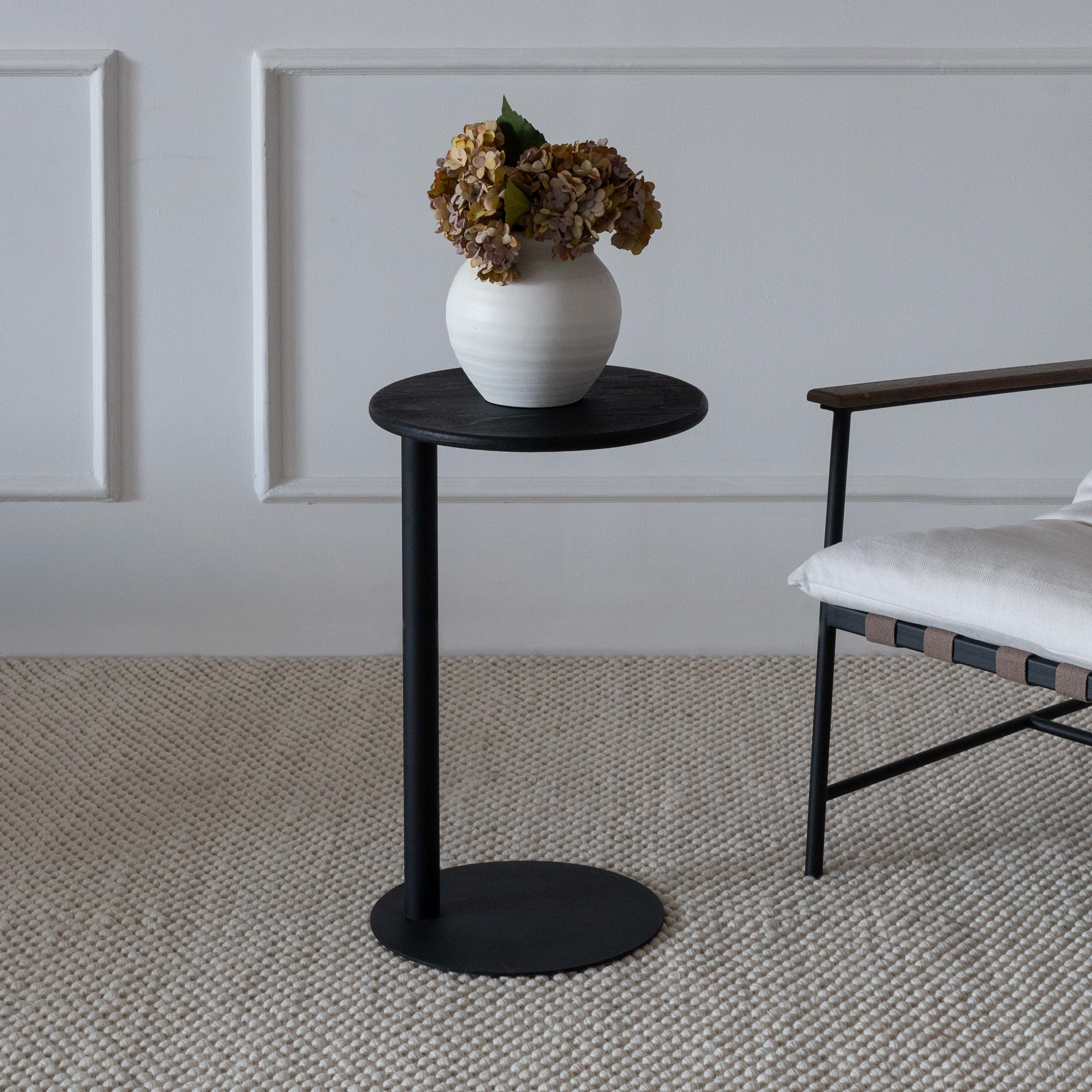 Tokyo Black Wood Side Table | Accent End Table