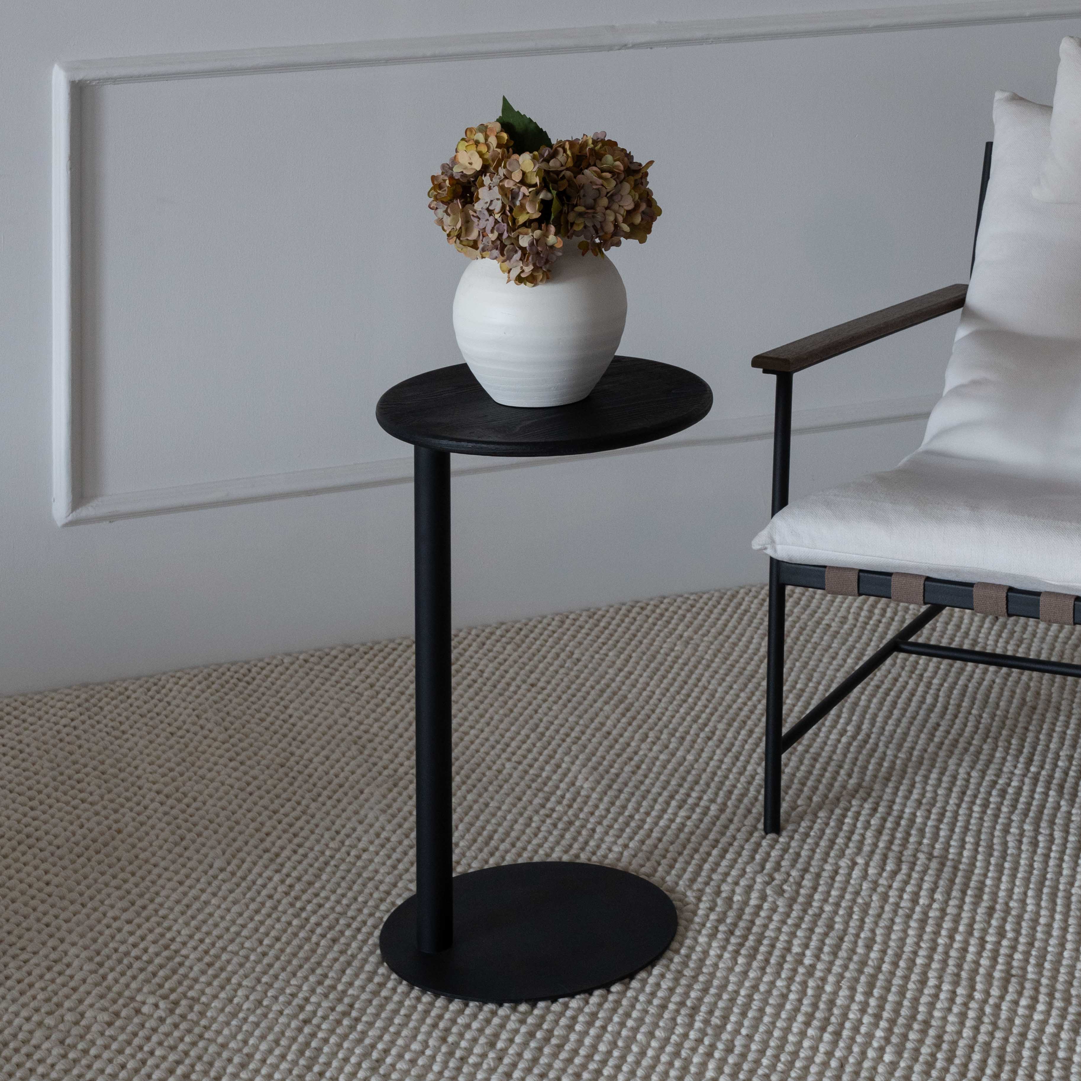 Tokyo Black Wood Side Table | Accent End Table