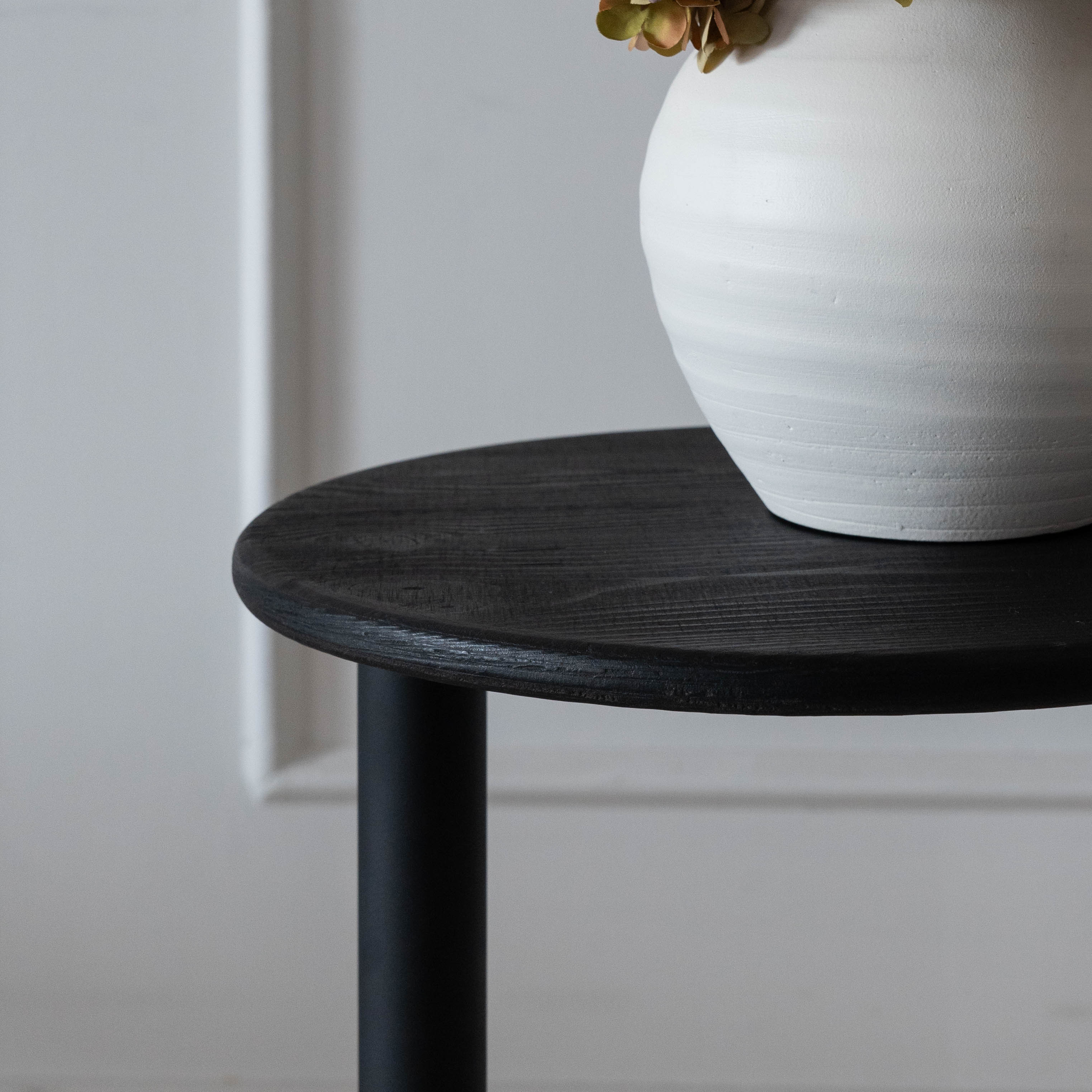 Tokyo Black Wood Side Table | Accent End Table