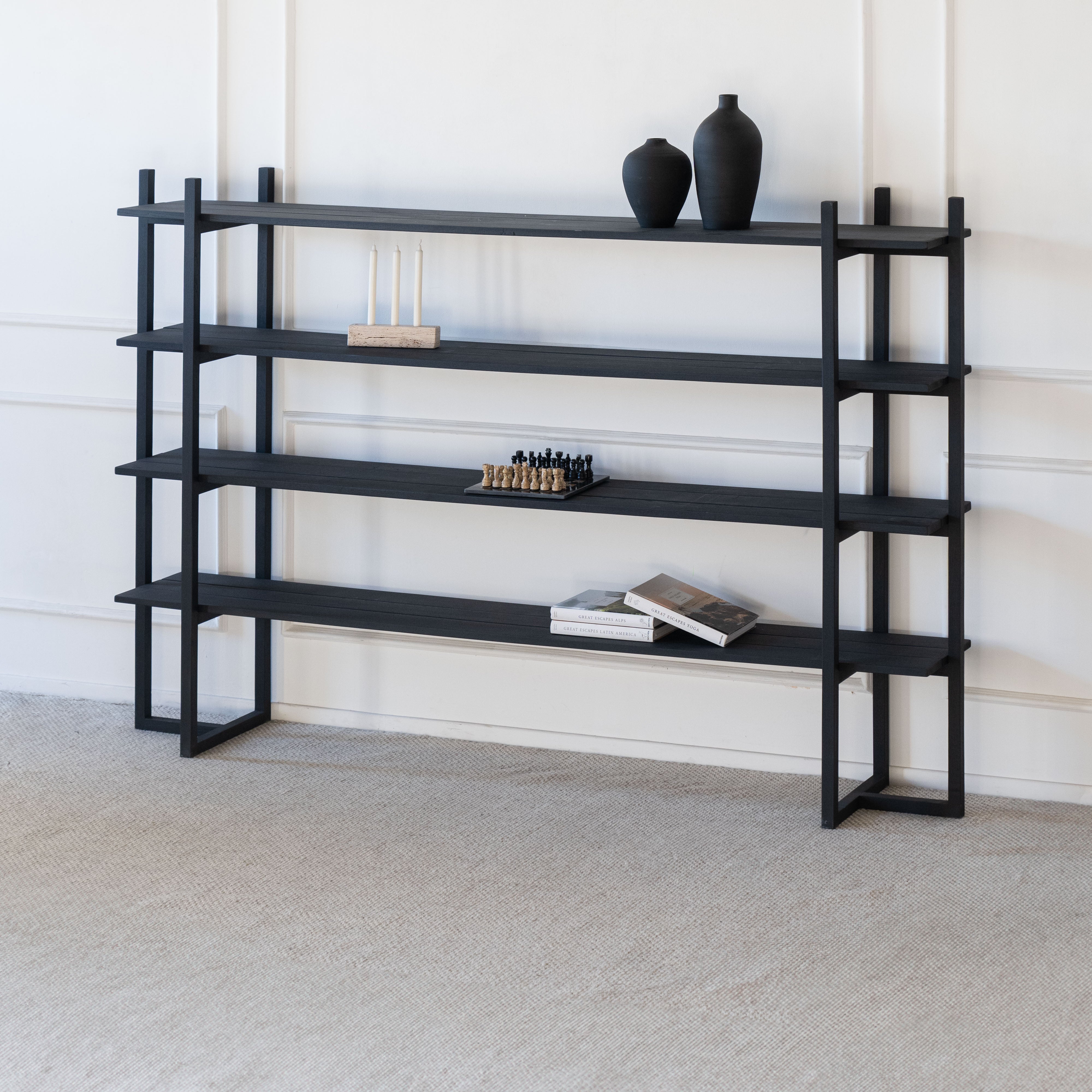 Tokyo Shelf Large  - WS Living - UAE -  Wood and steel Furnitures - Dubai