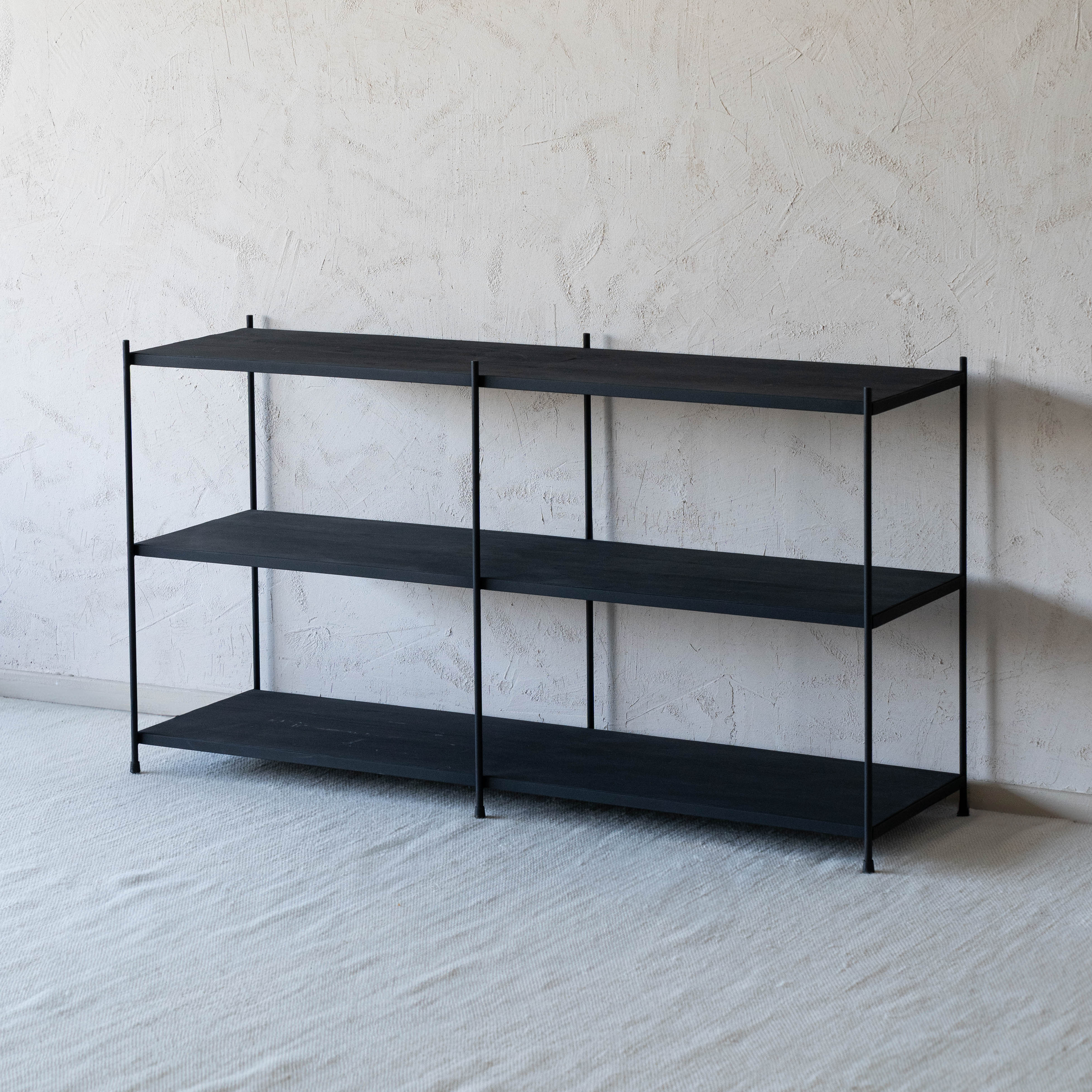 Tokyo Solid Wood Black Console  - WS Living - UAE - Consoles Wood and steel Furnitures - Dubai