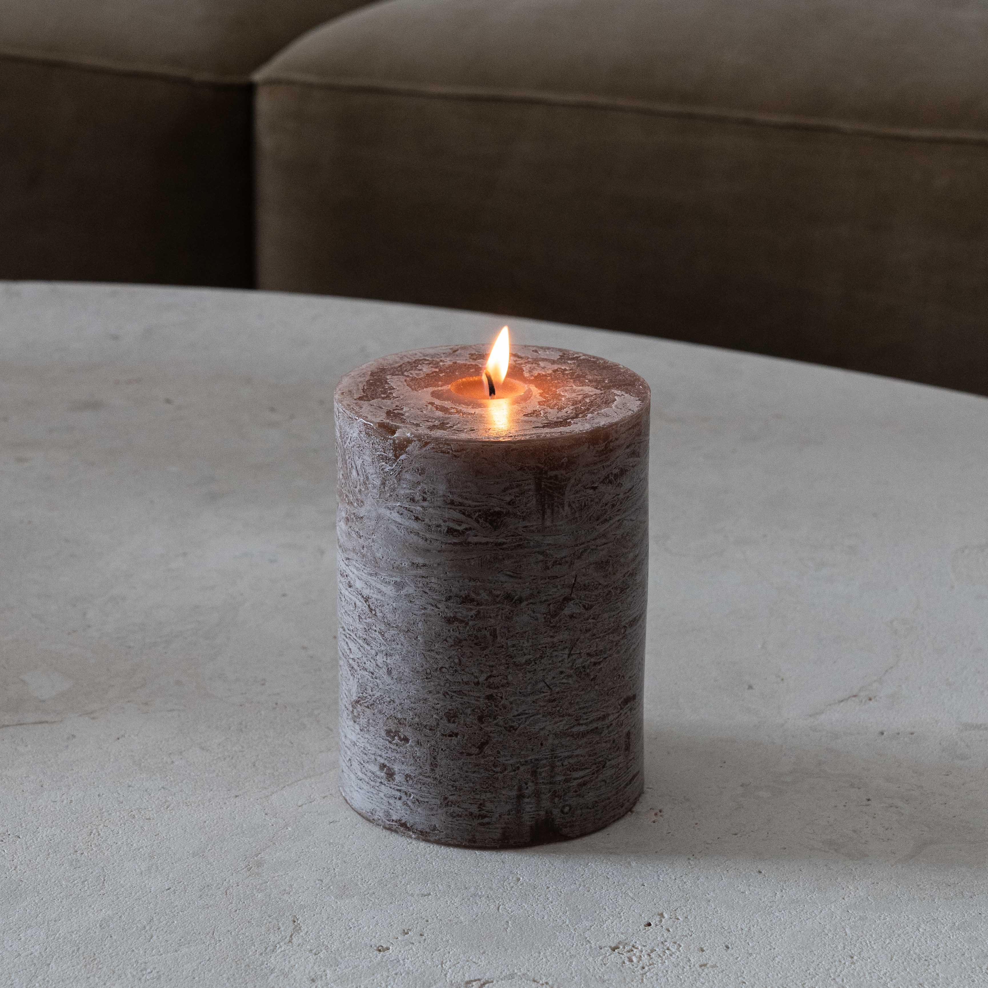 Tuscany Rustic Shine Pillar Type Candle