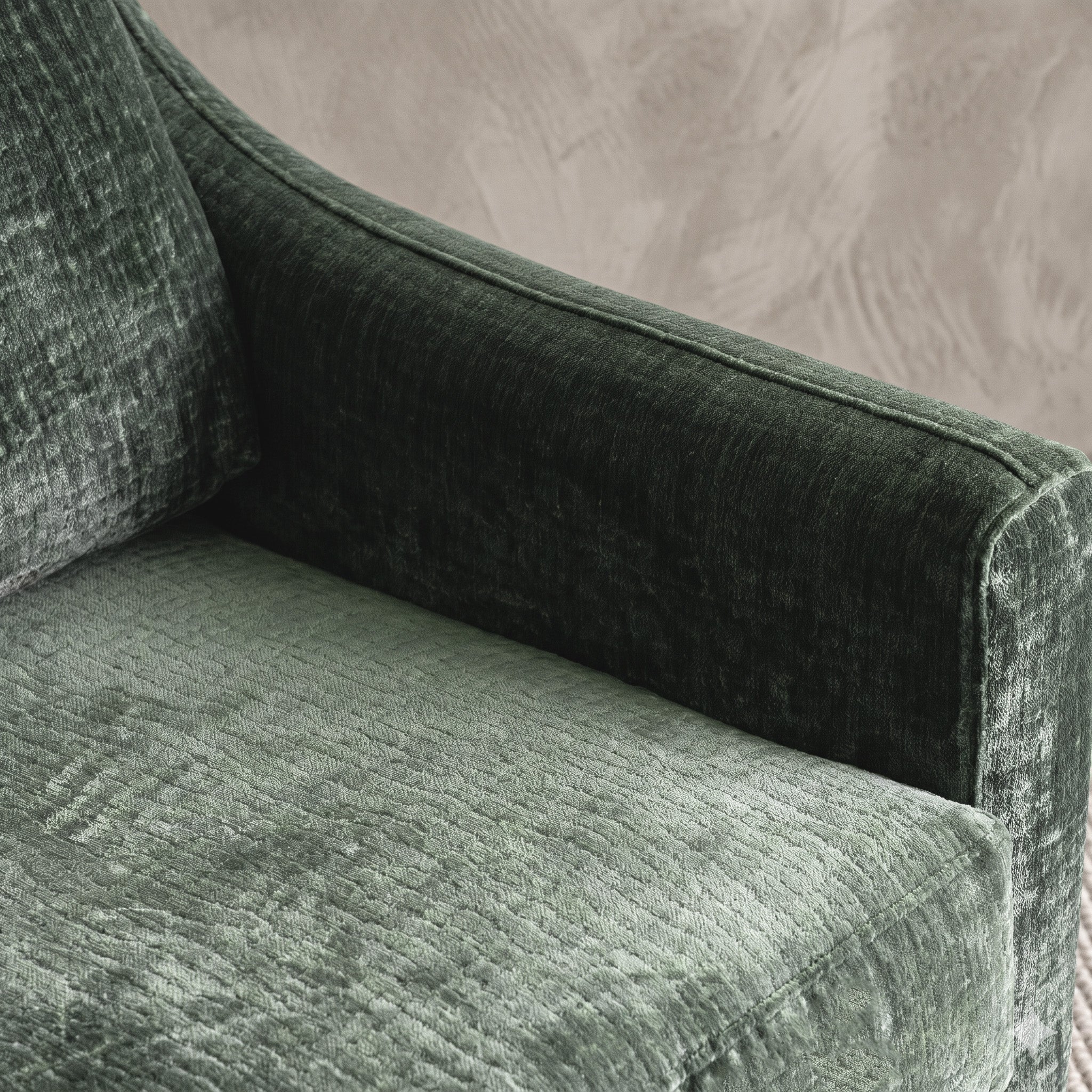 كرسي بذراعين دوار حديث من فيلورا - أخضر