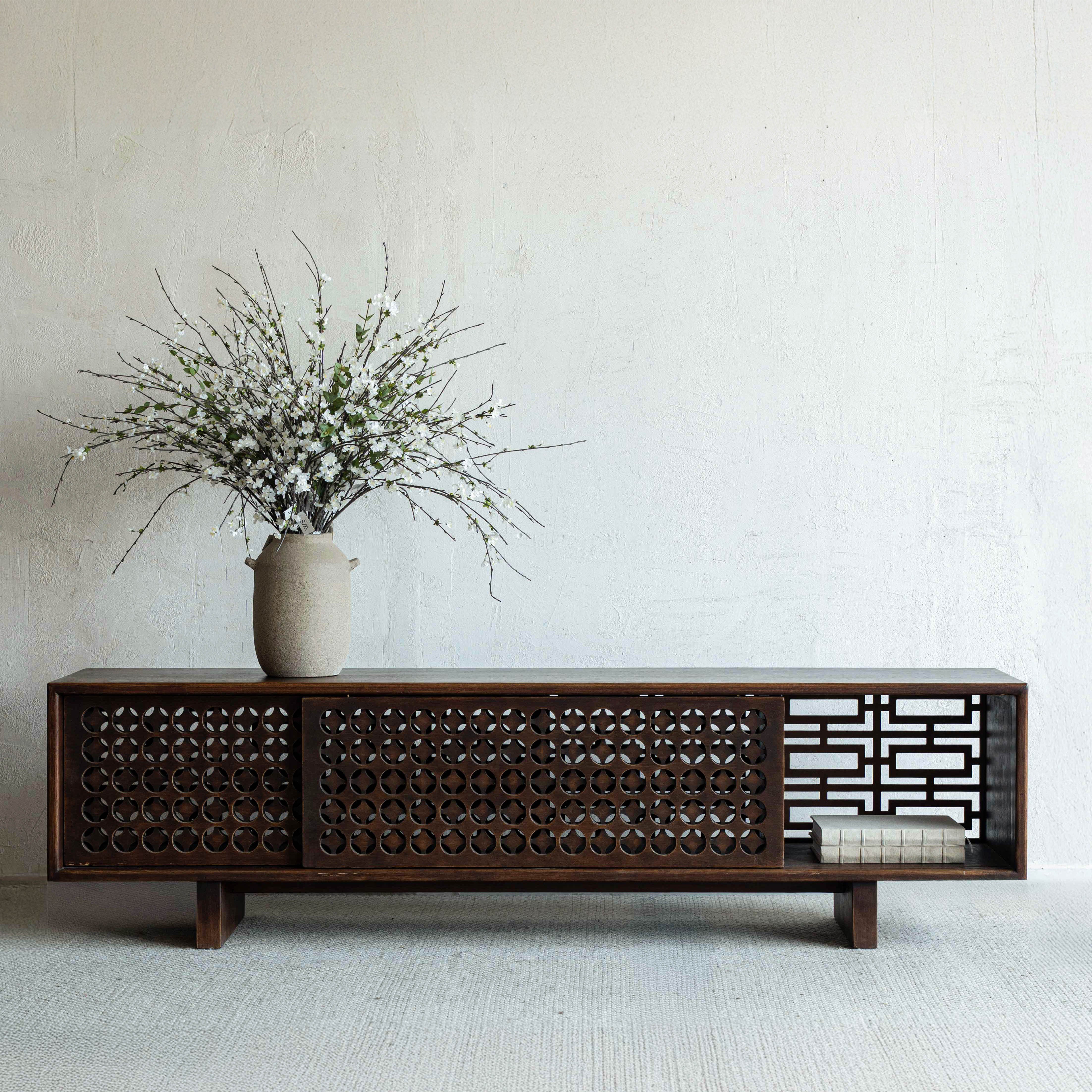 Lattice Real Antique Vintage Style TV Unit