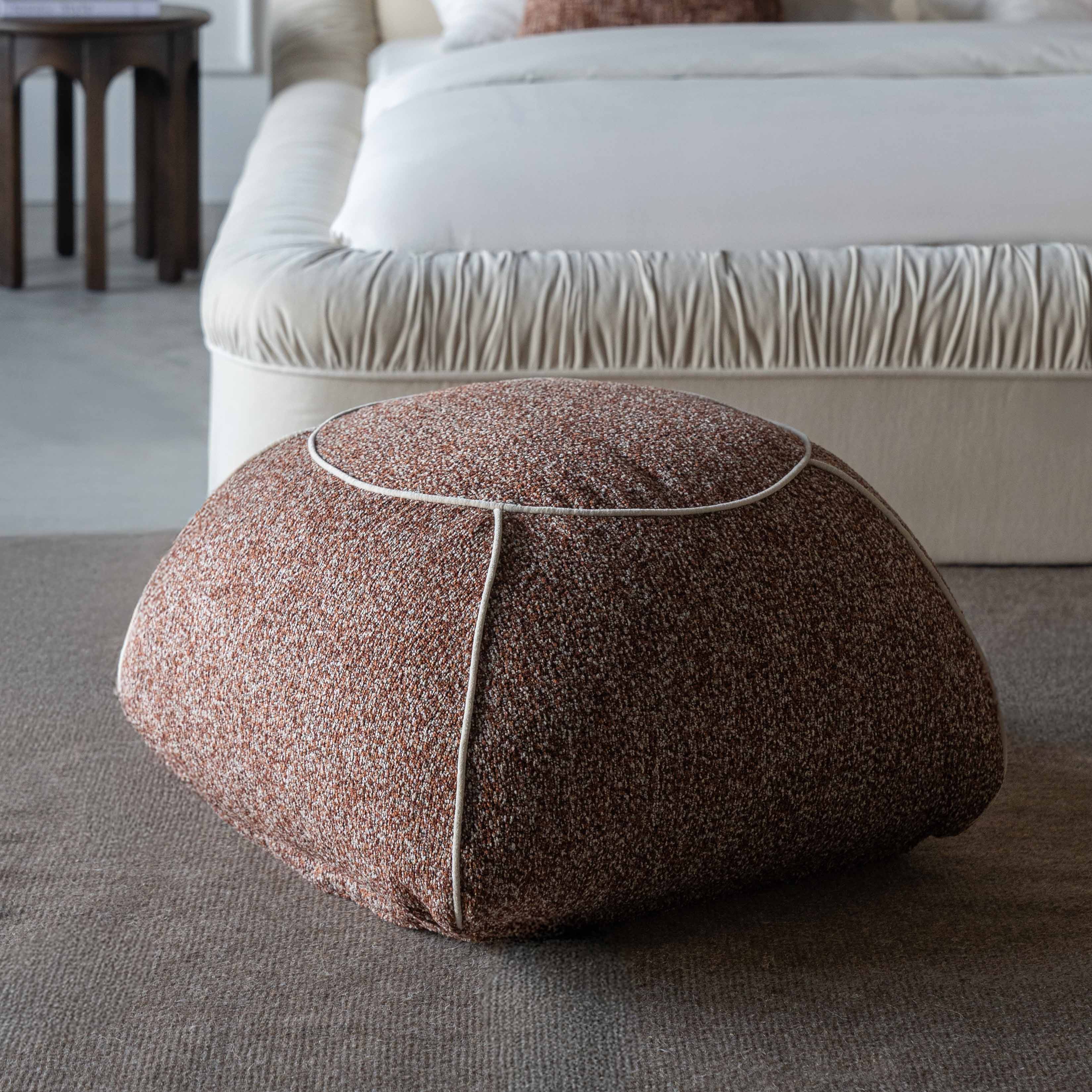 Victoria Copper Rose Modern Ottoman & Footstool