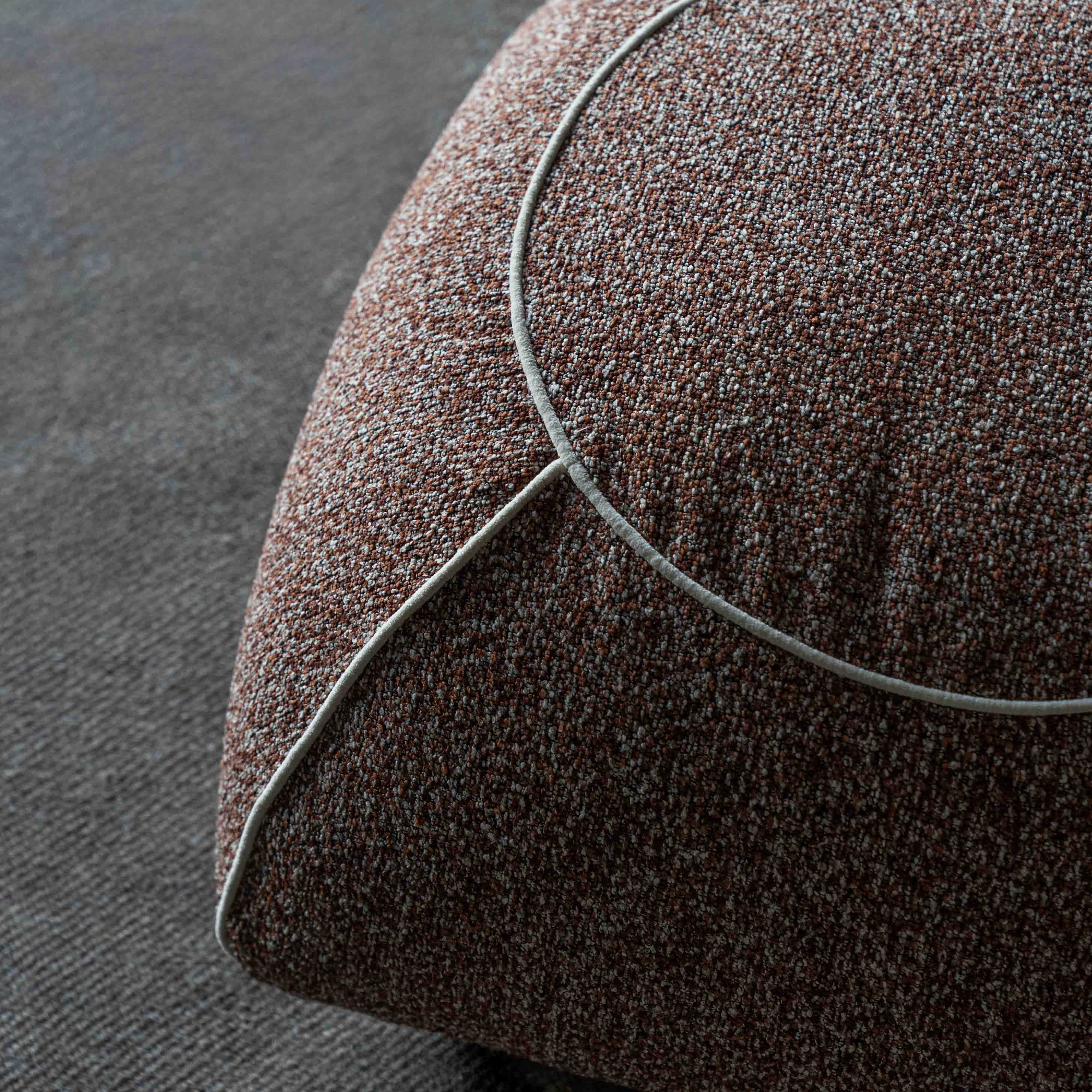 Victoria Copper Rose Modern Ottoman & Footstool