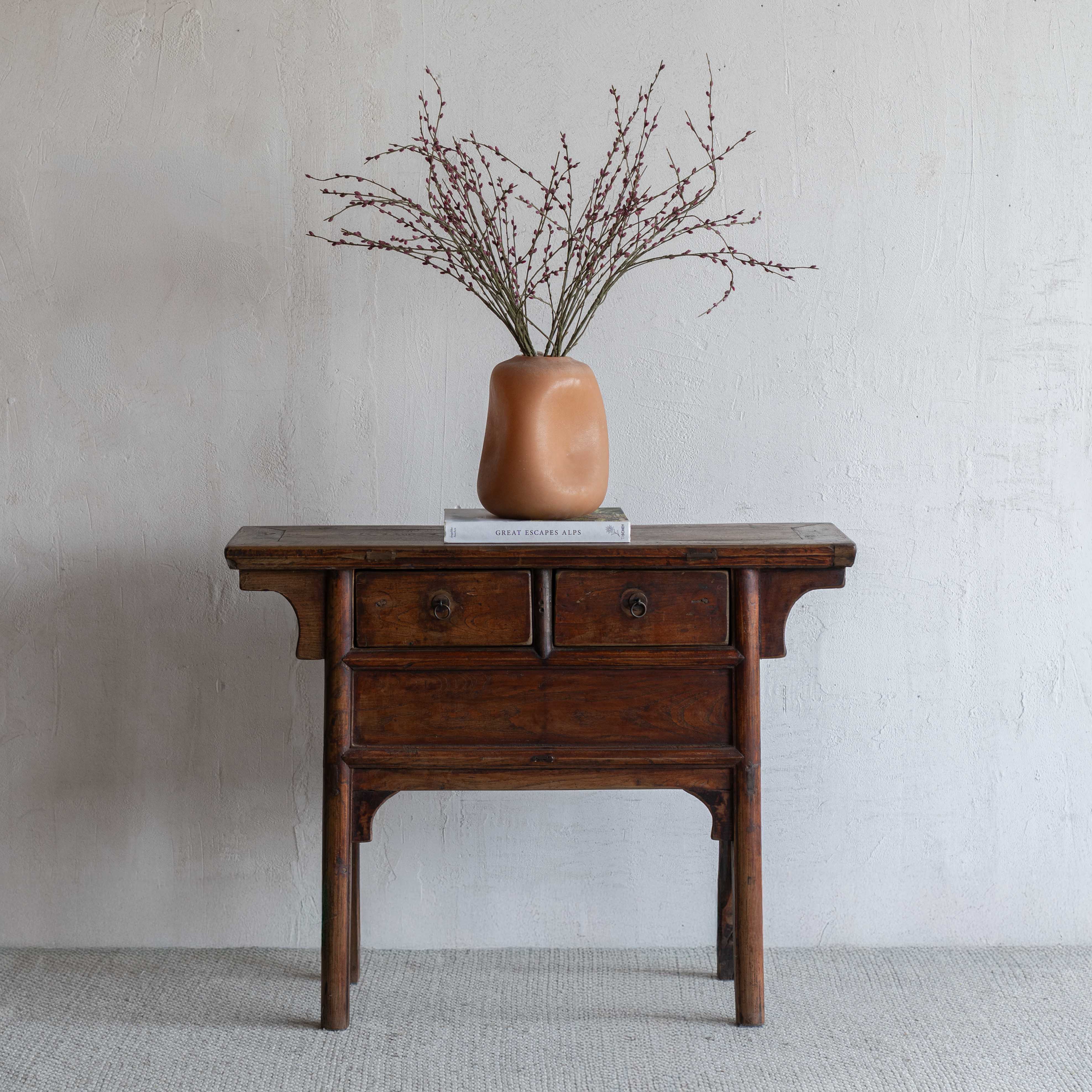 Meridian Real Antique Solid Wood Altar Console Table