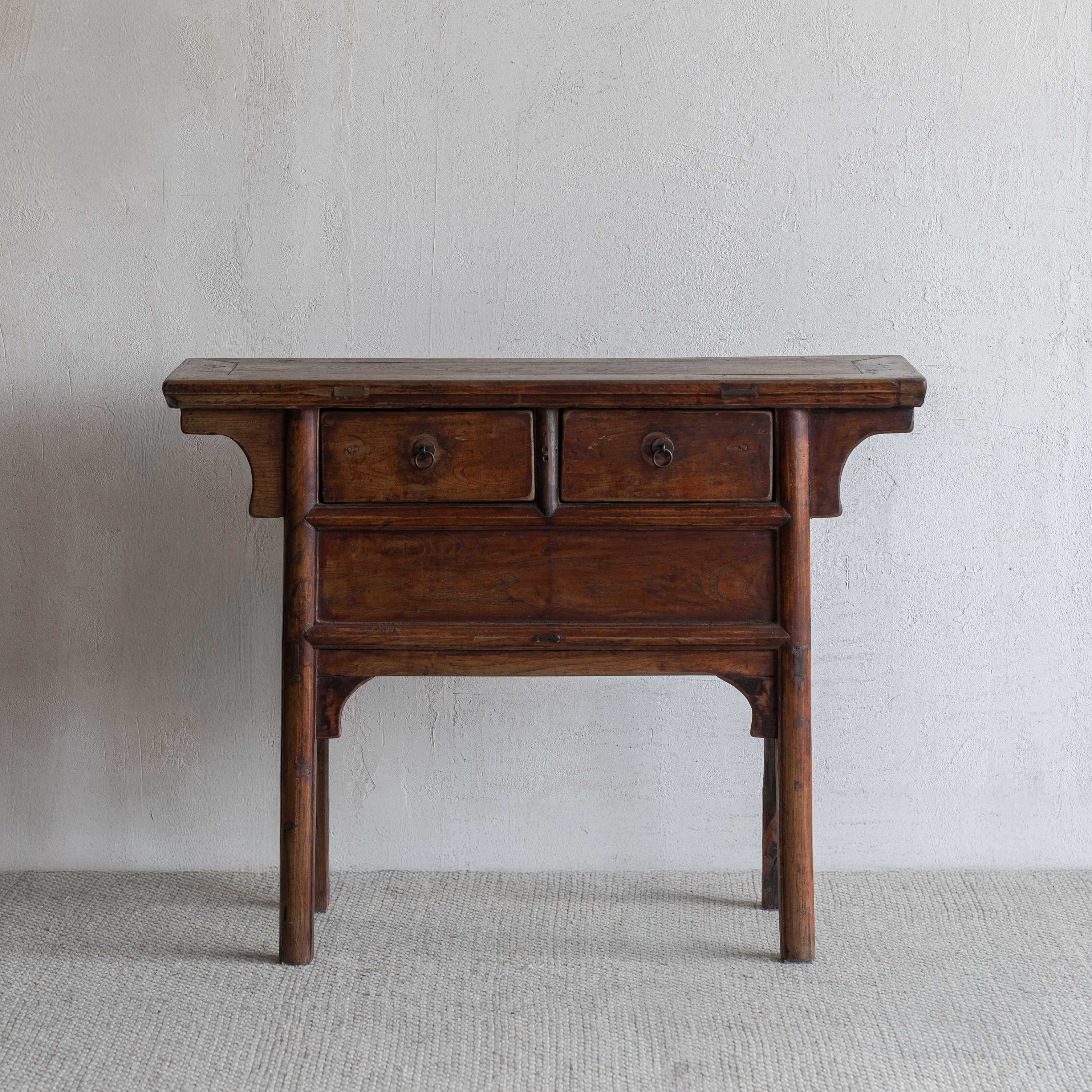 Meridian Real Antique Solid Wood Altar Console Table