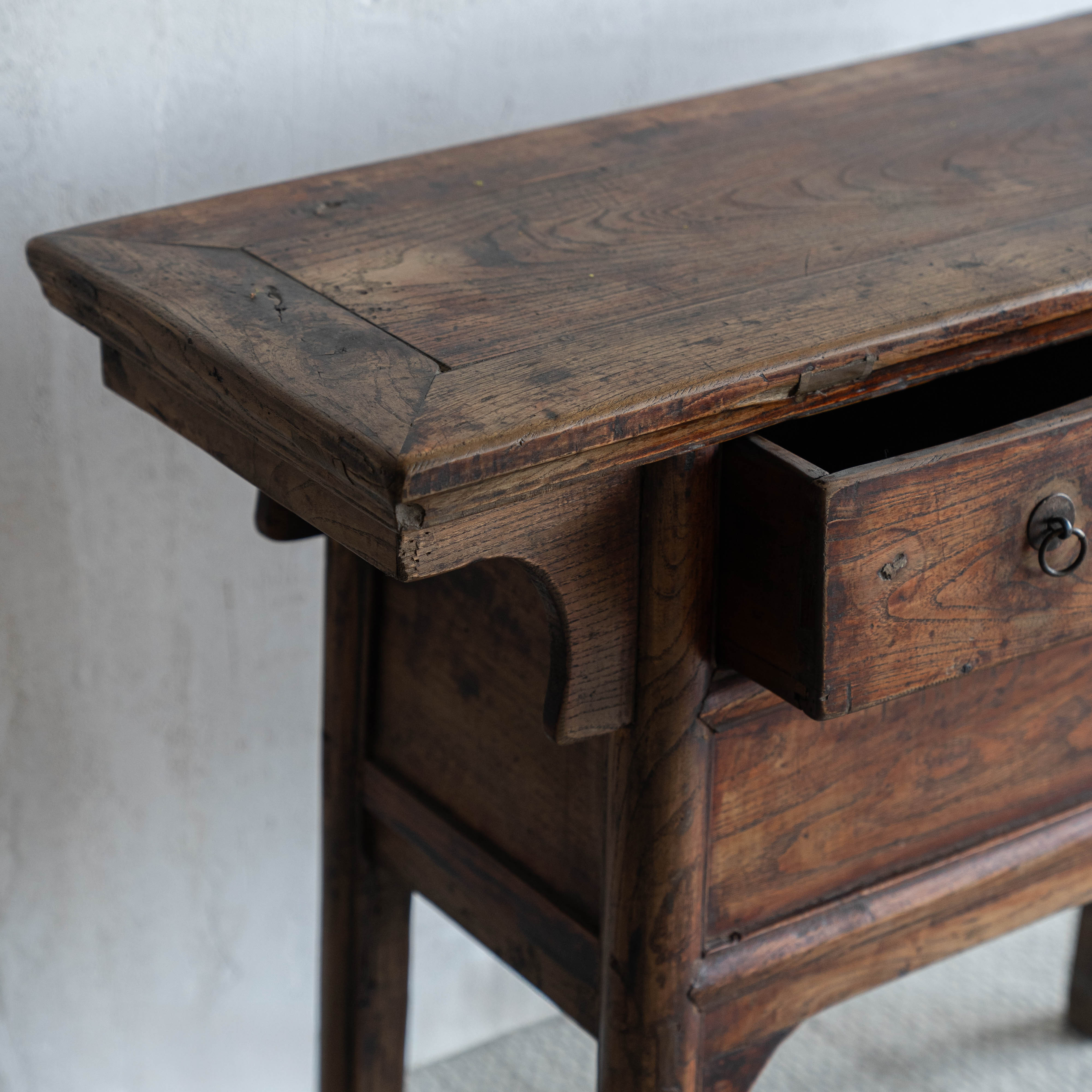 Meridian Real Antique Solid Wood Altar Console Table