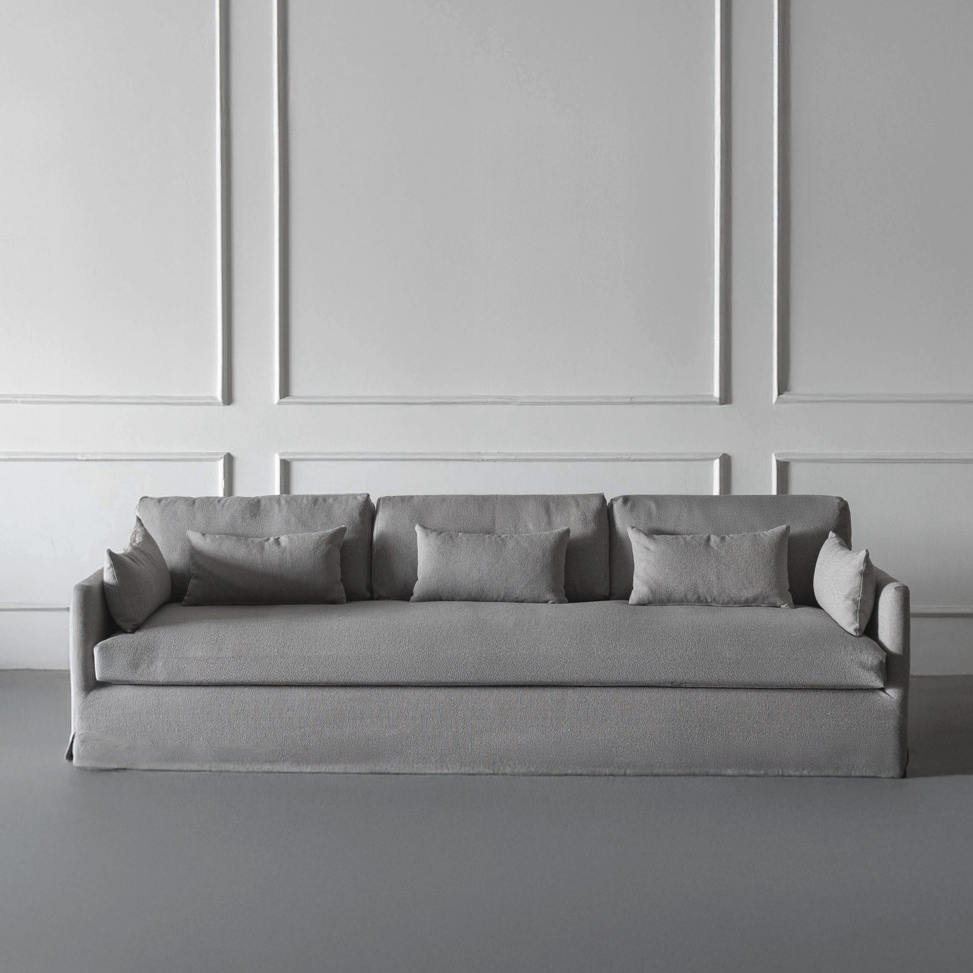 A closer look at Soft-Gray Textured Apartment Interior