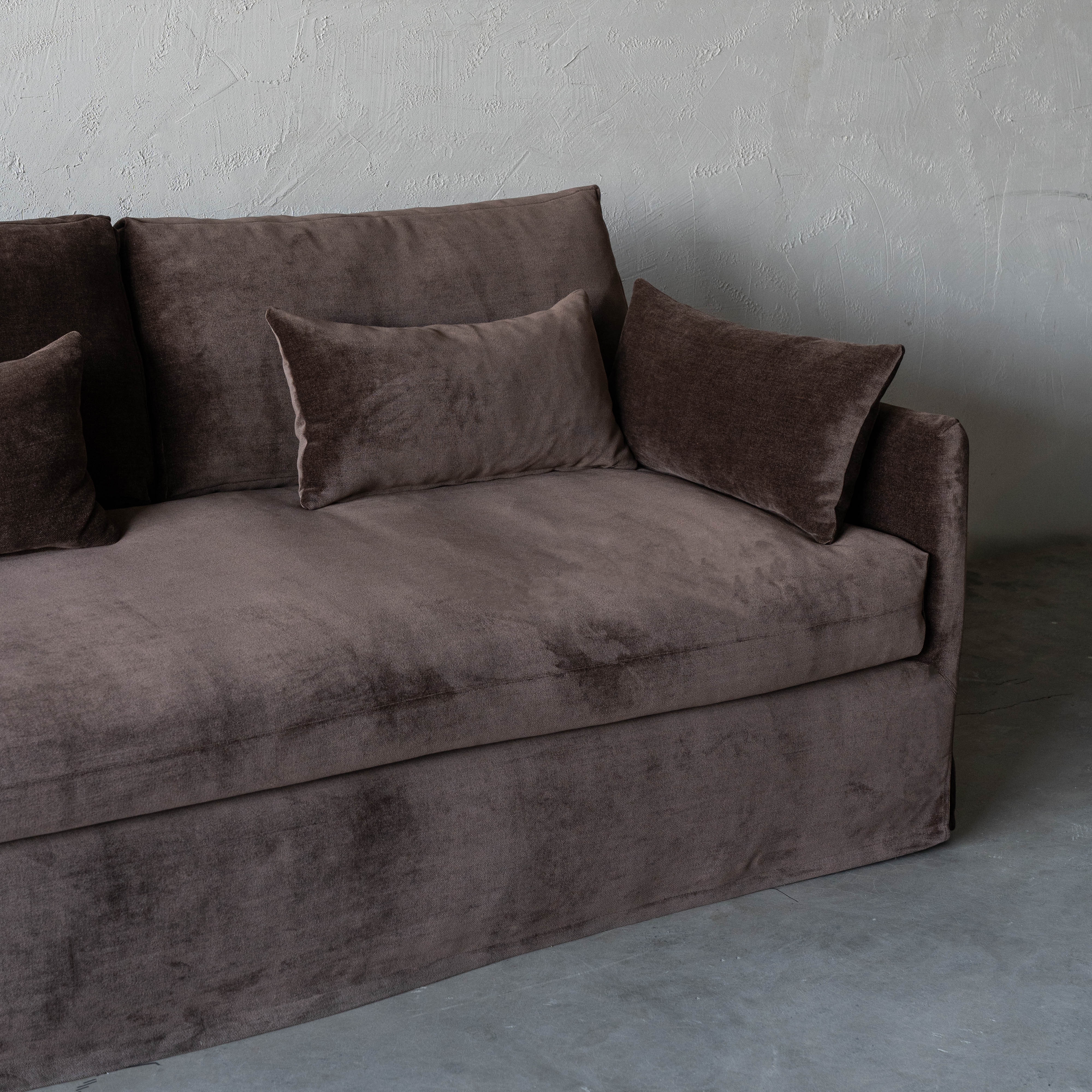 Vienna Urban 3 Seater Sofa - Velvet Brown