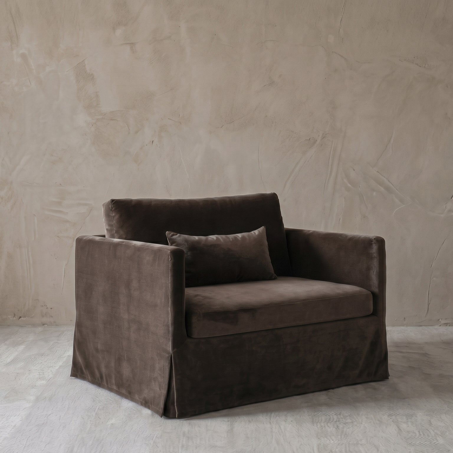 Vienna Urban One Seater Sofa , Armchair - Velvet Taupe