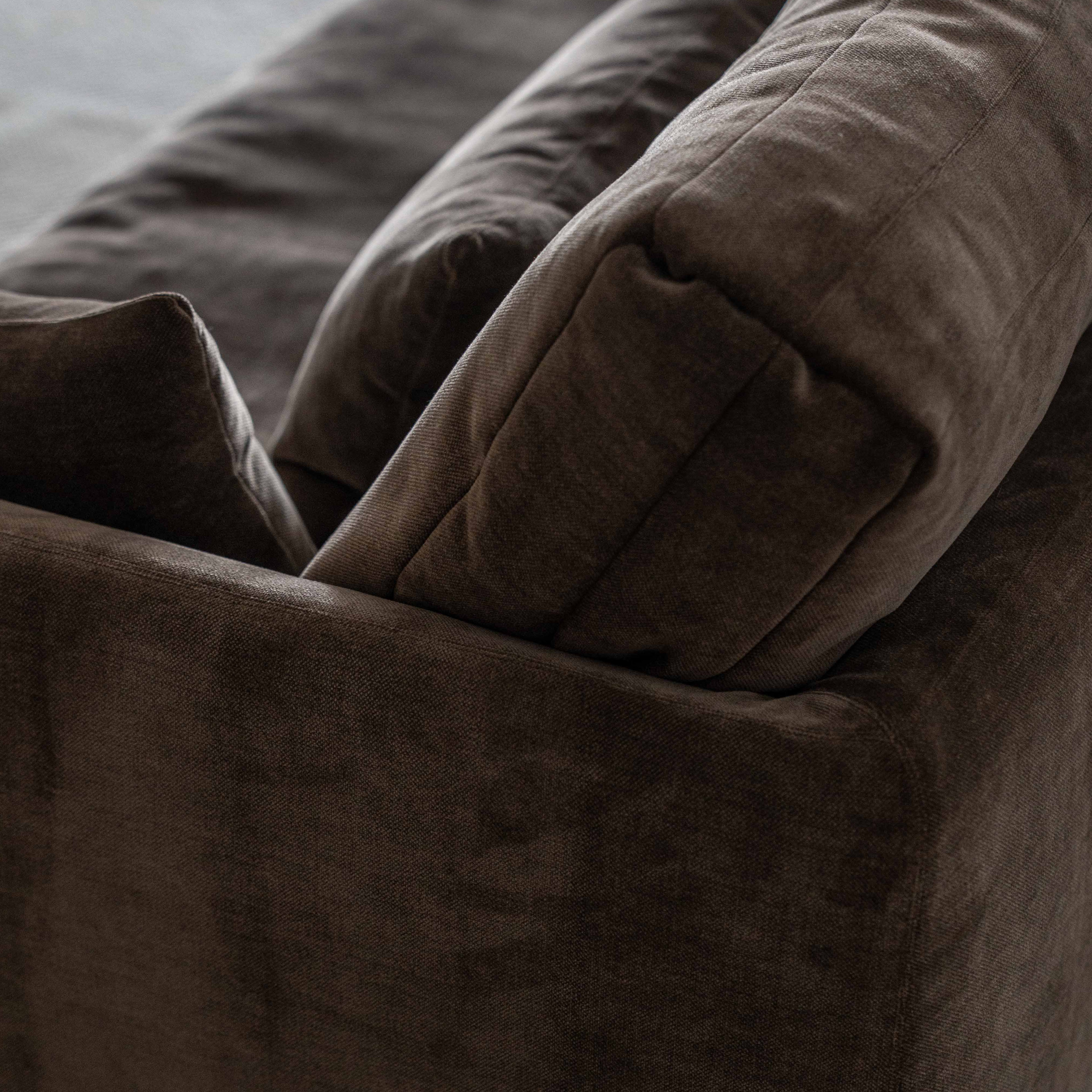 Vienna Urban One Seater Sofa , Armchair - Velvet Taupe