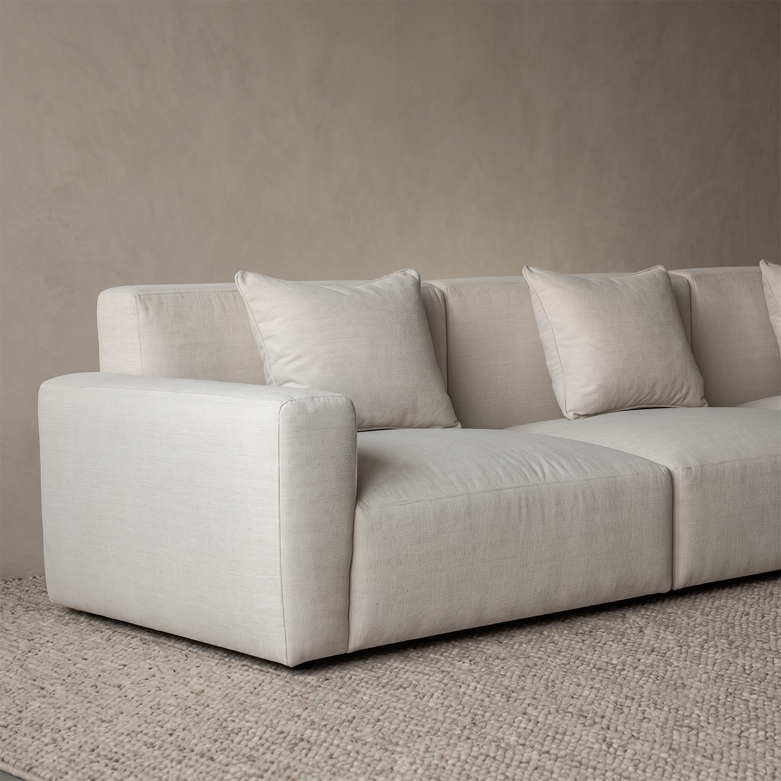 Volta Vincent Modern Sectional & Modular Sofa - OFF WHITE