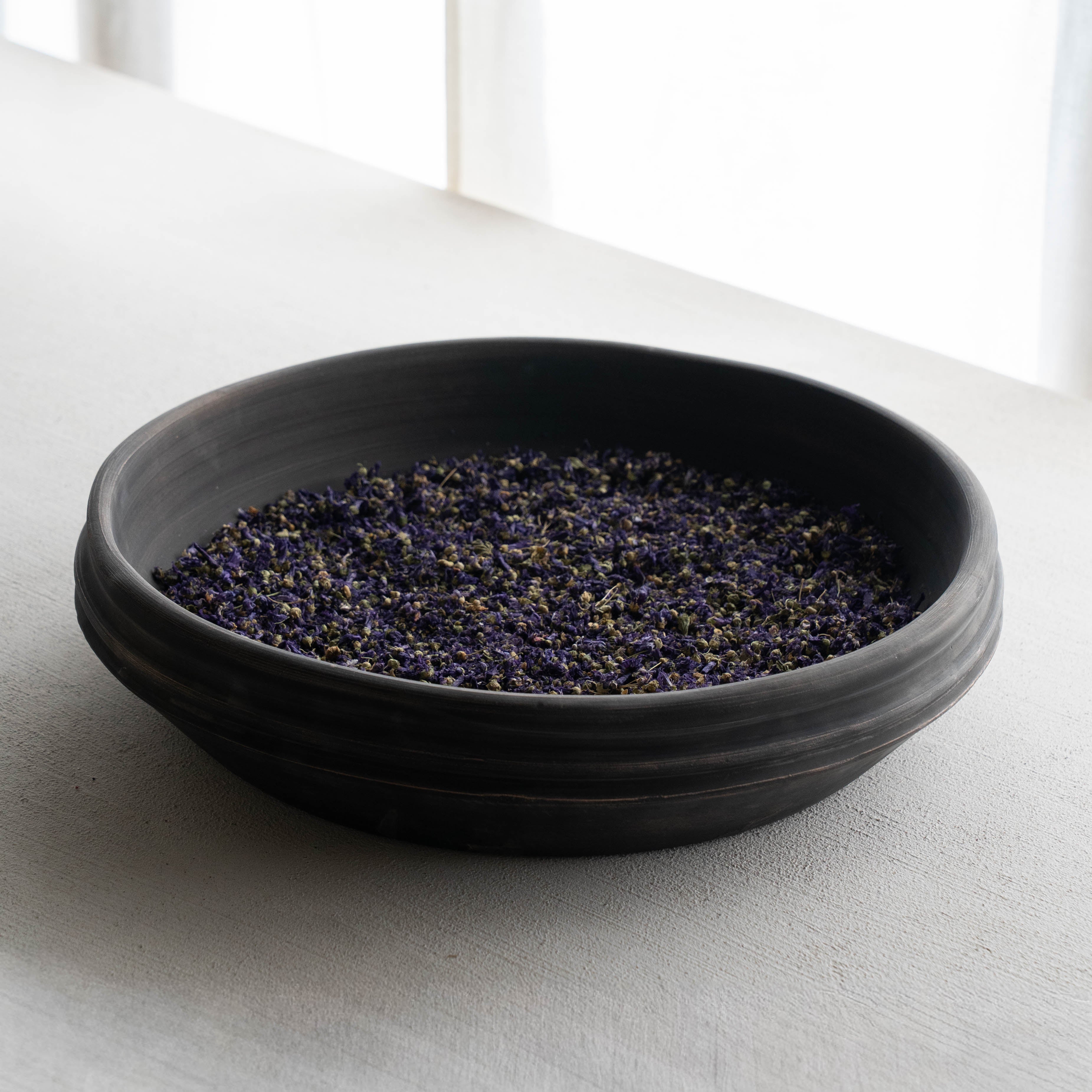 Weathered Terracotta Aged Bowl - Black