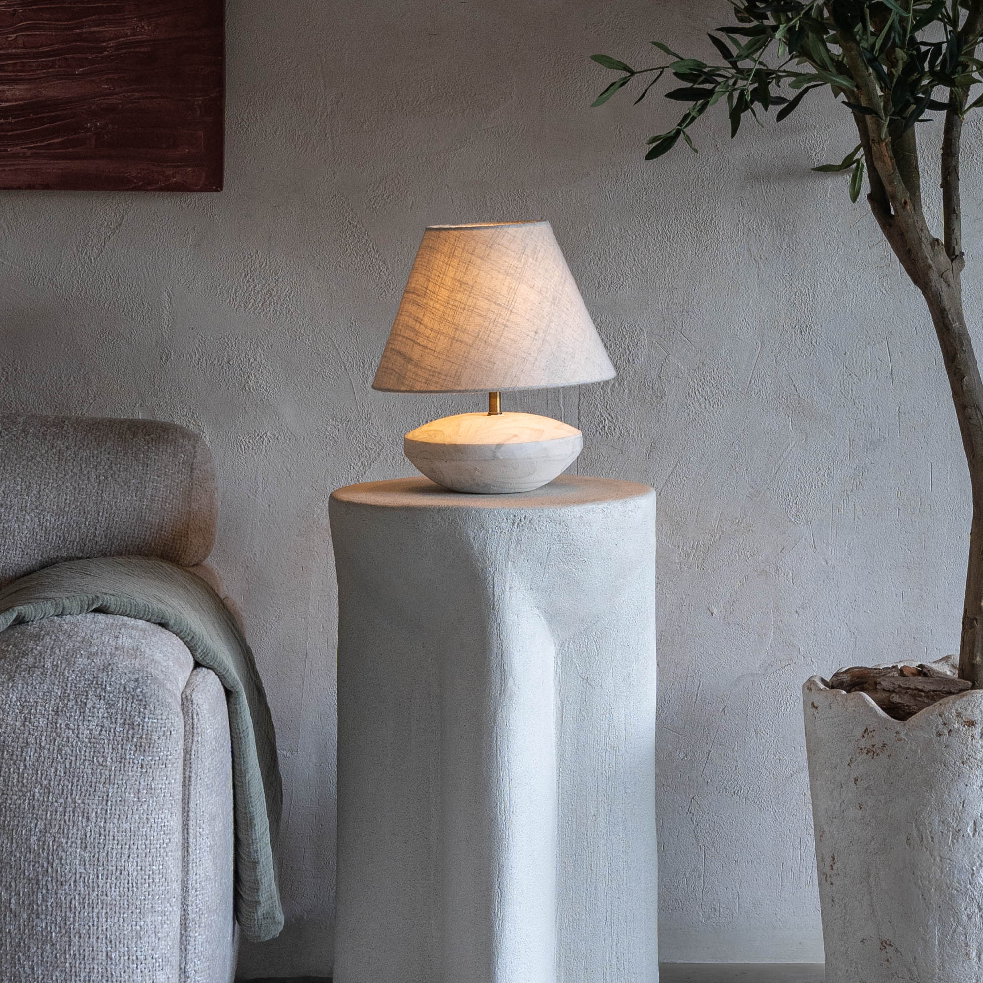 Wendy Natural Wood Table Lamp - Table Lamp - WS Living - UAE Modern Home Furniture Stores in Dubai