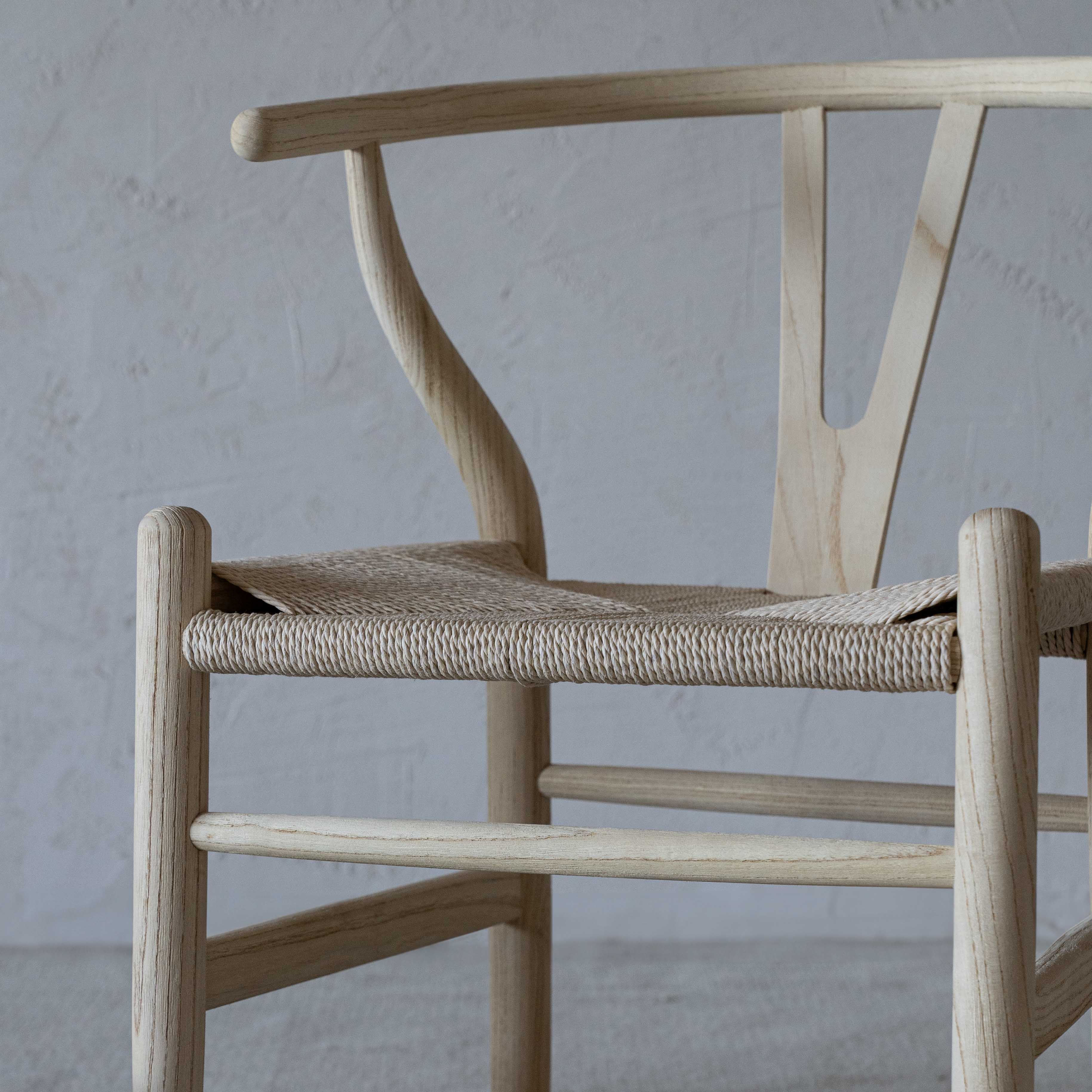 Wishbone Natural Raw Wood Dining Chair (as is) - Dining Chairs - WS Living - UAE Modern Home Furniture Stores in Dubai