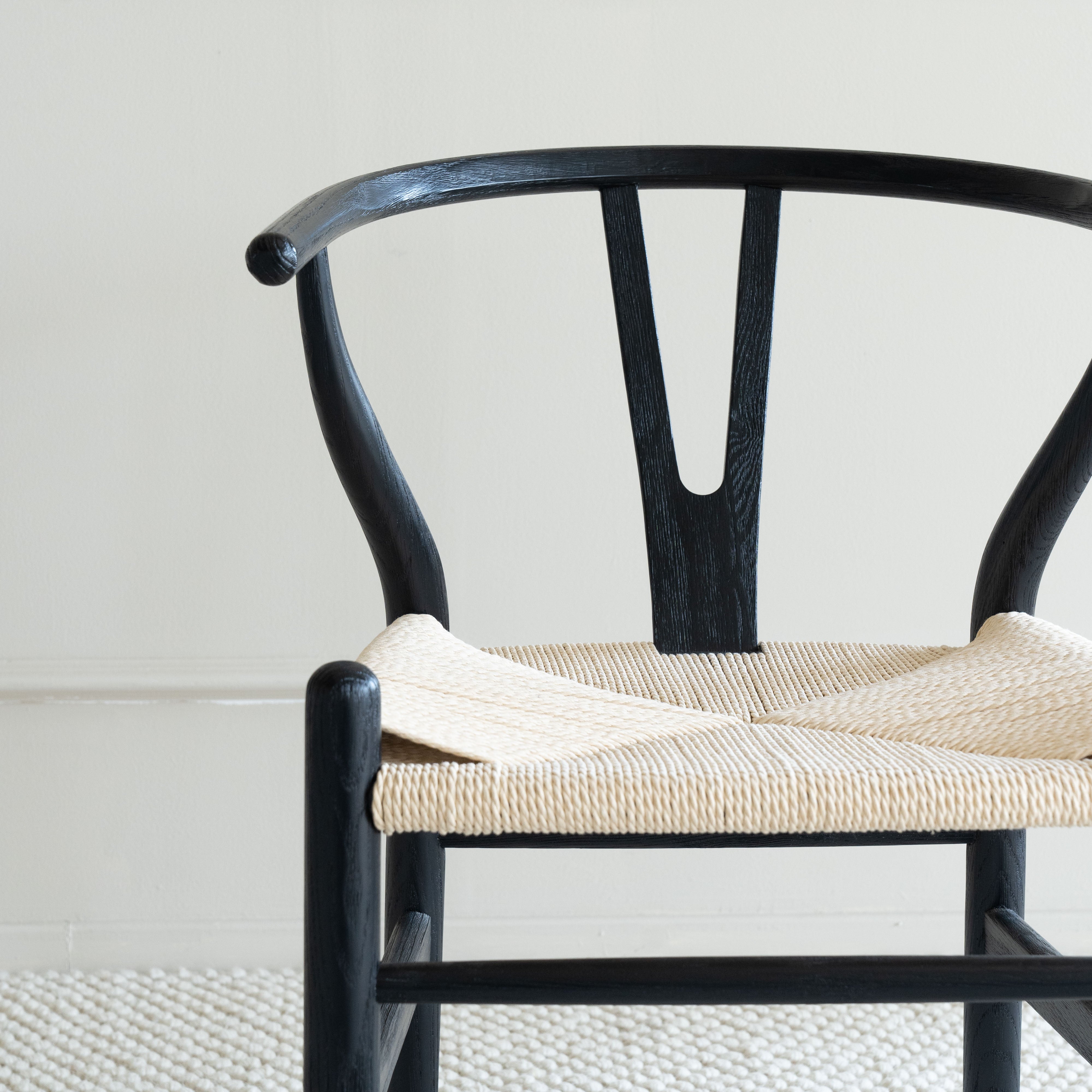 Grey on sale wishbone chair