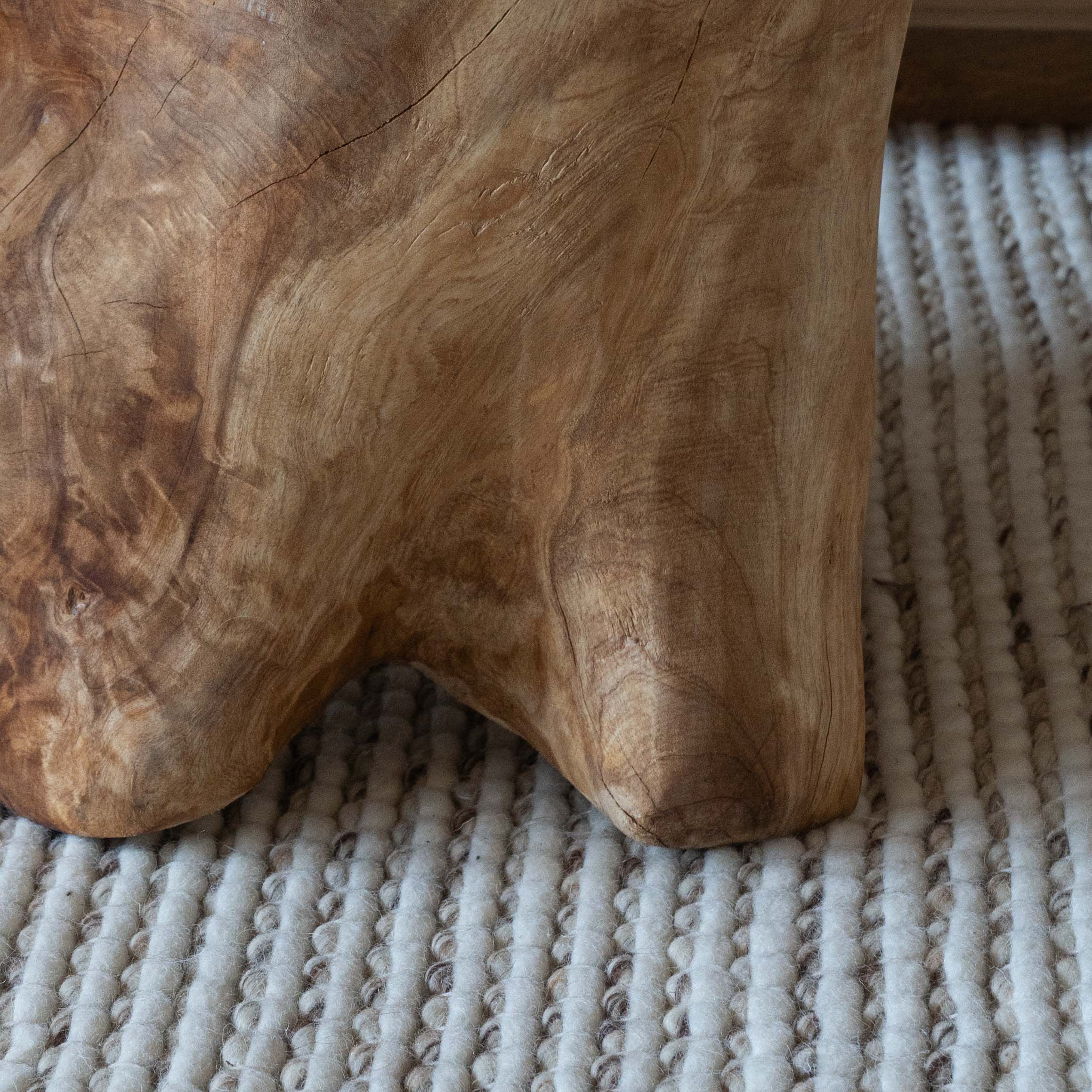 Woodsong Artisan Natural Wood End Side Table  | Accent Table