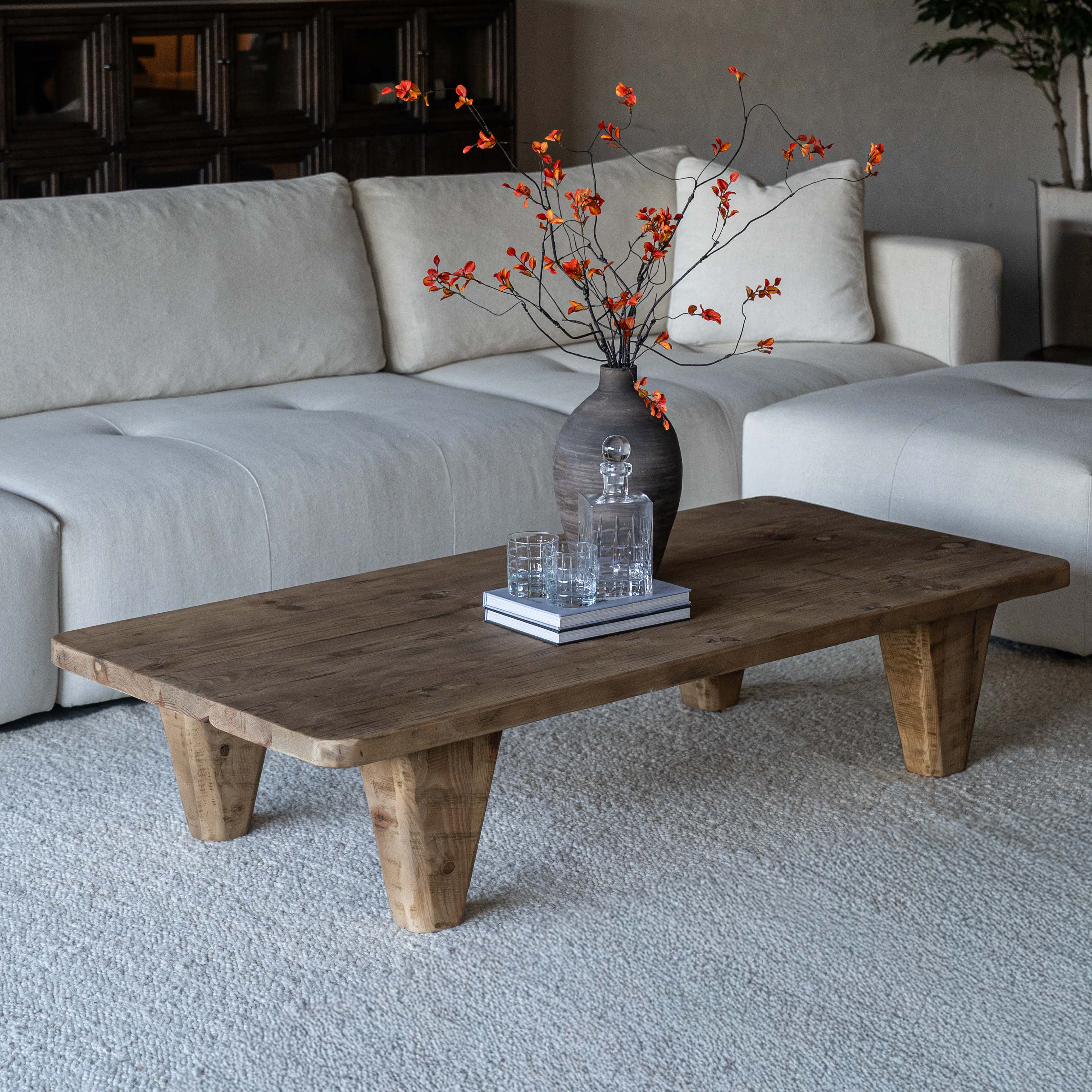 Marmaris Solid Pine Wood Coffee Table