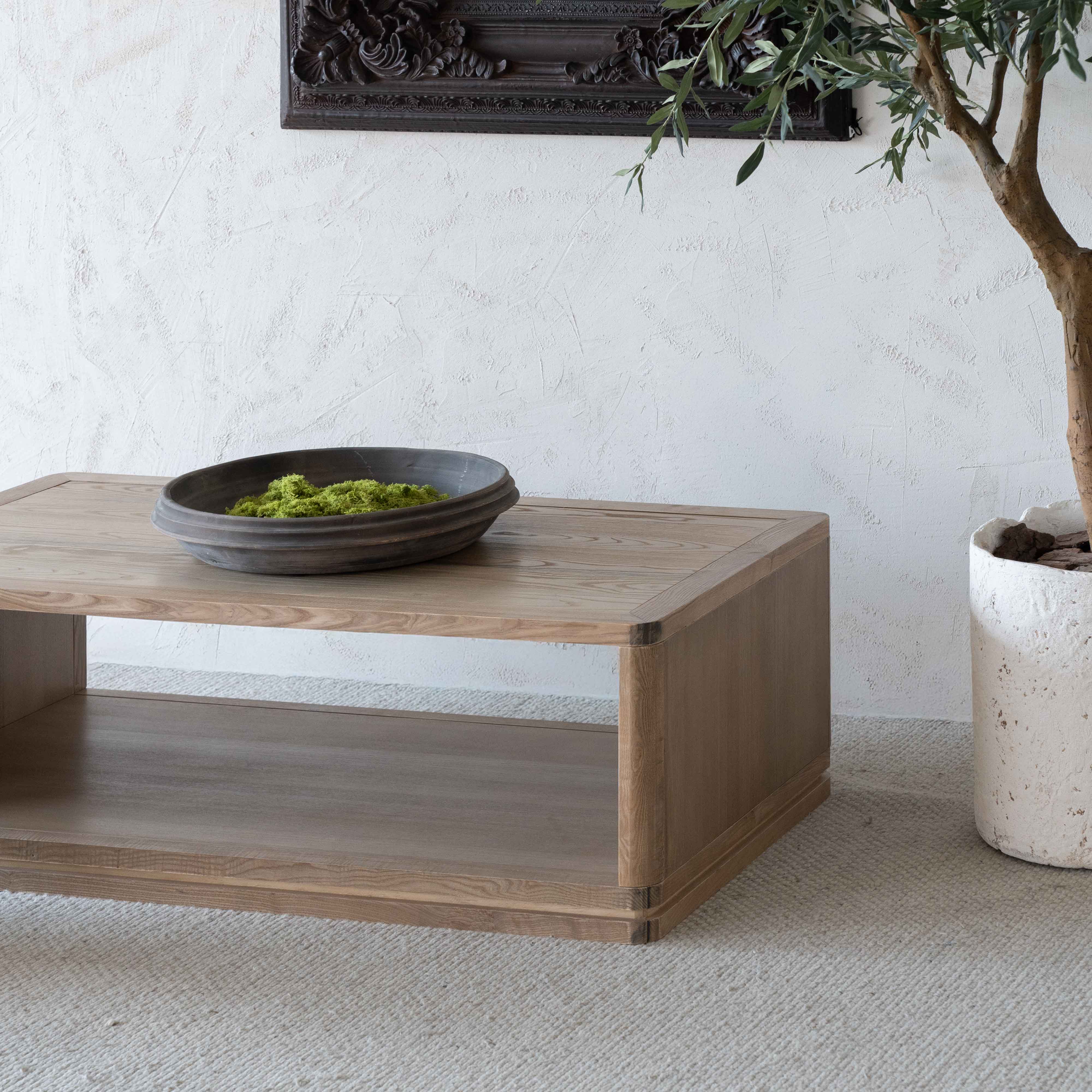 Woodland Elegance Solid Wood Rectangle Coffee Table (as is) - Coffee Tables - WS Living - UAE Home Furniture Stores in Dubai