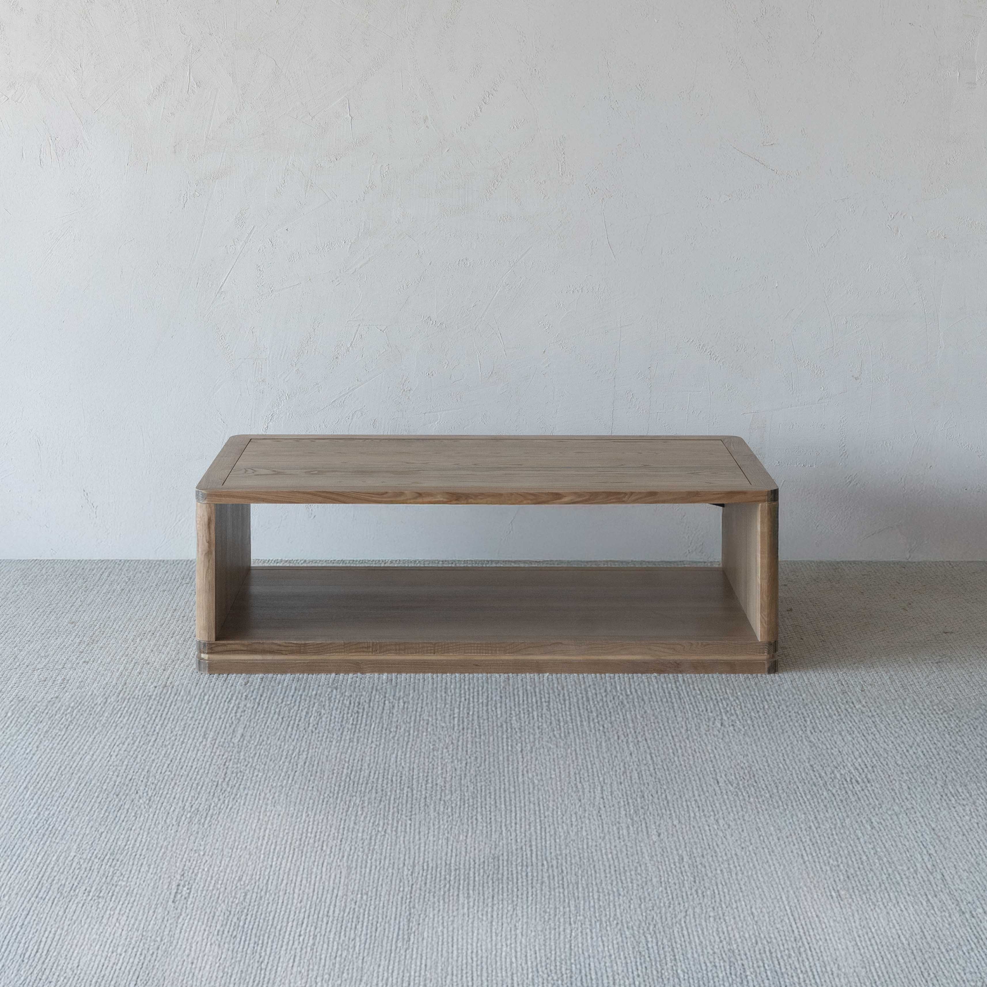 Woodland Elegance Solid Wood Rectangle Coffee Table (as is)