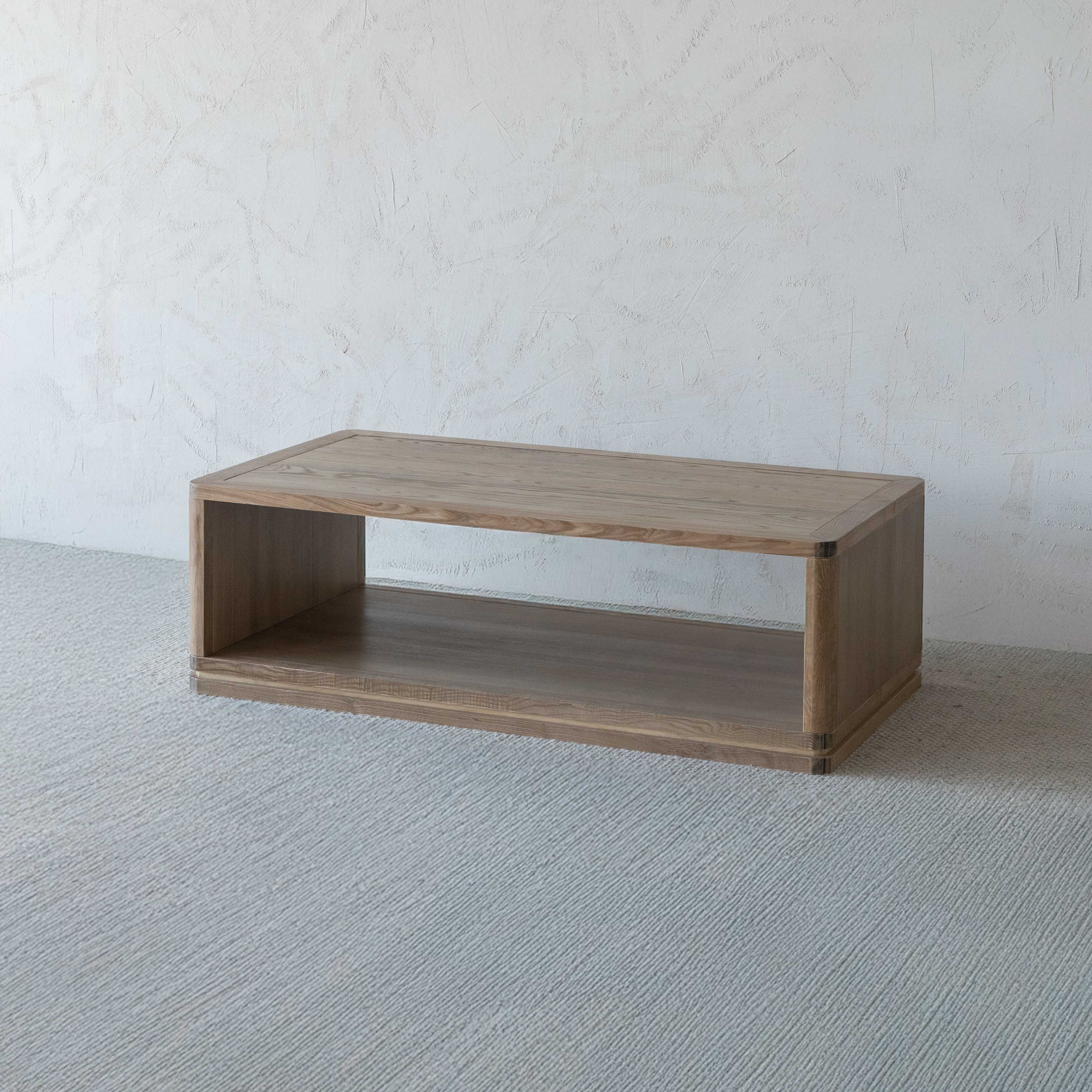 Woodland Elegance Solid Wood Rectangle Coffee Table (as is)