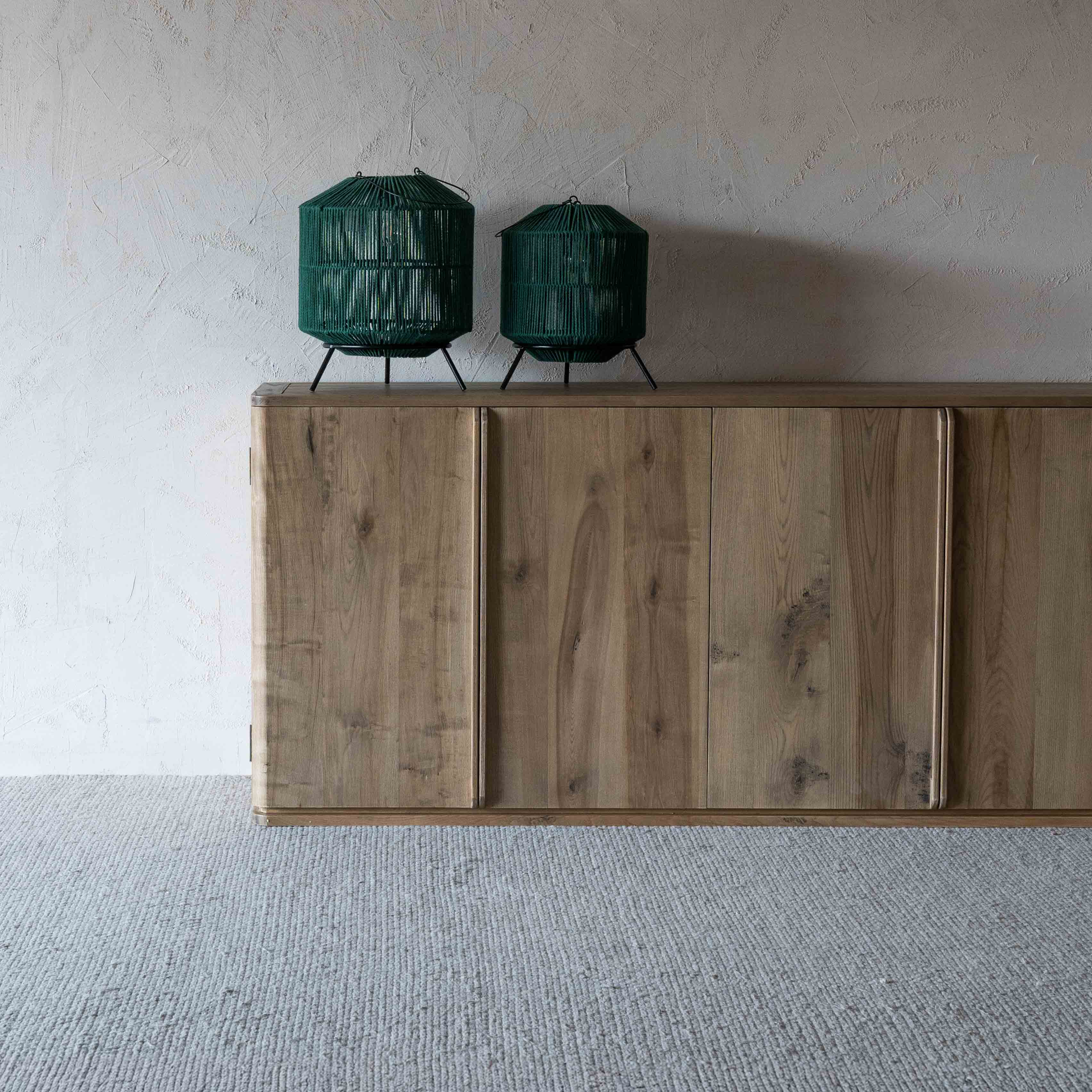 Woodland Luxe Solid Raw Wood Sideboard | Buffet Cabinet (AS IS)