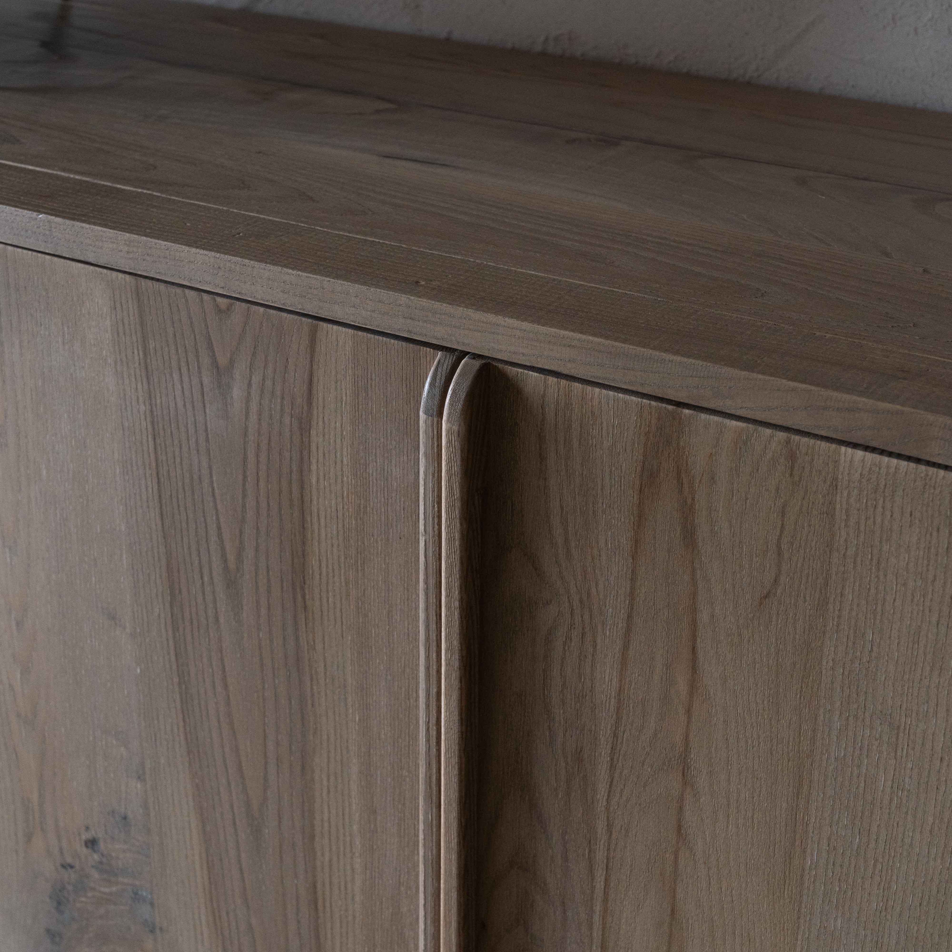 Woodland Luxe Solid Raw Wood Sideboard | Buffet Cabinet (AS IS)