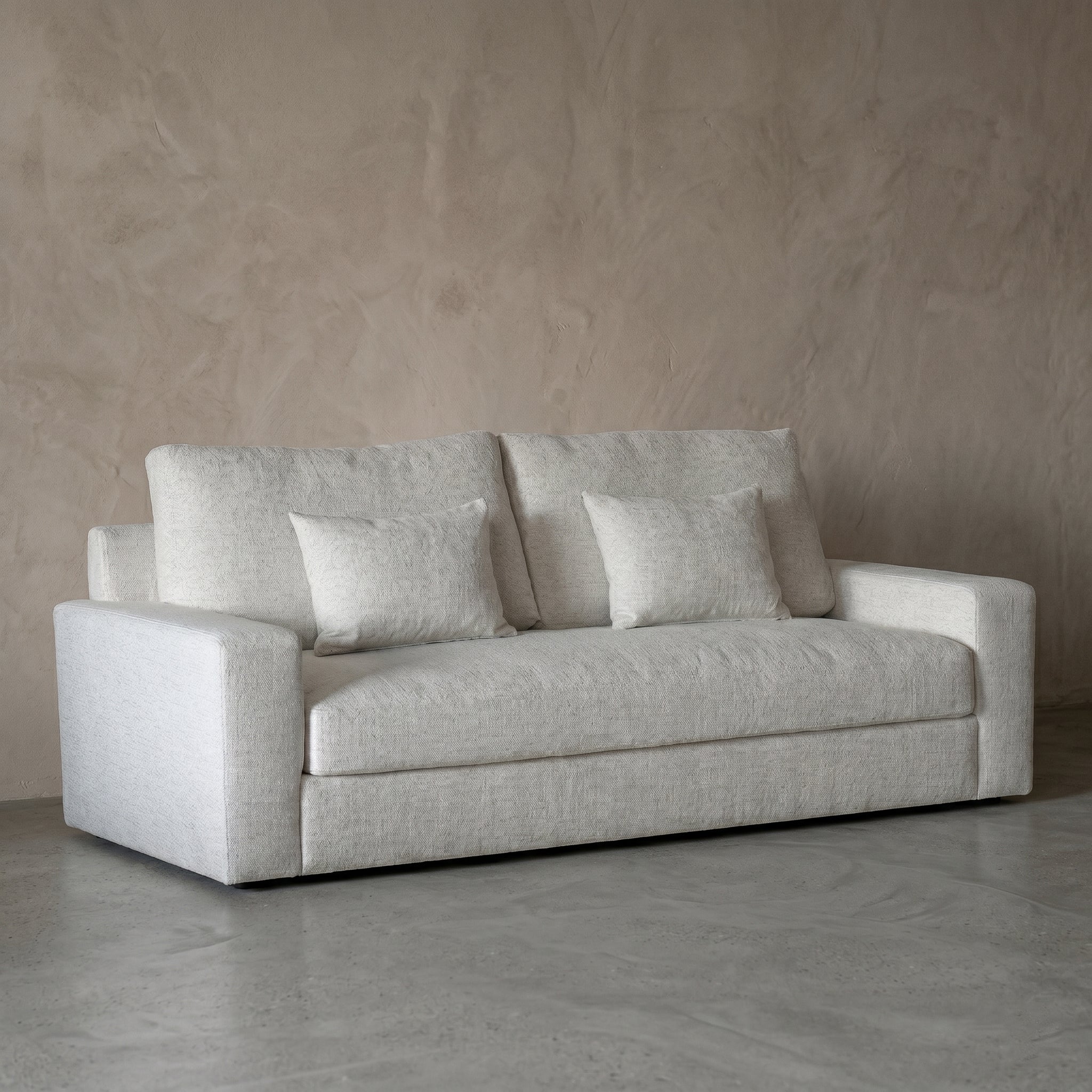 Yorra White Classic Style 3 Seater Sofa