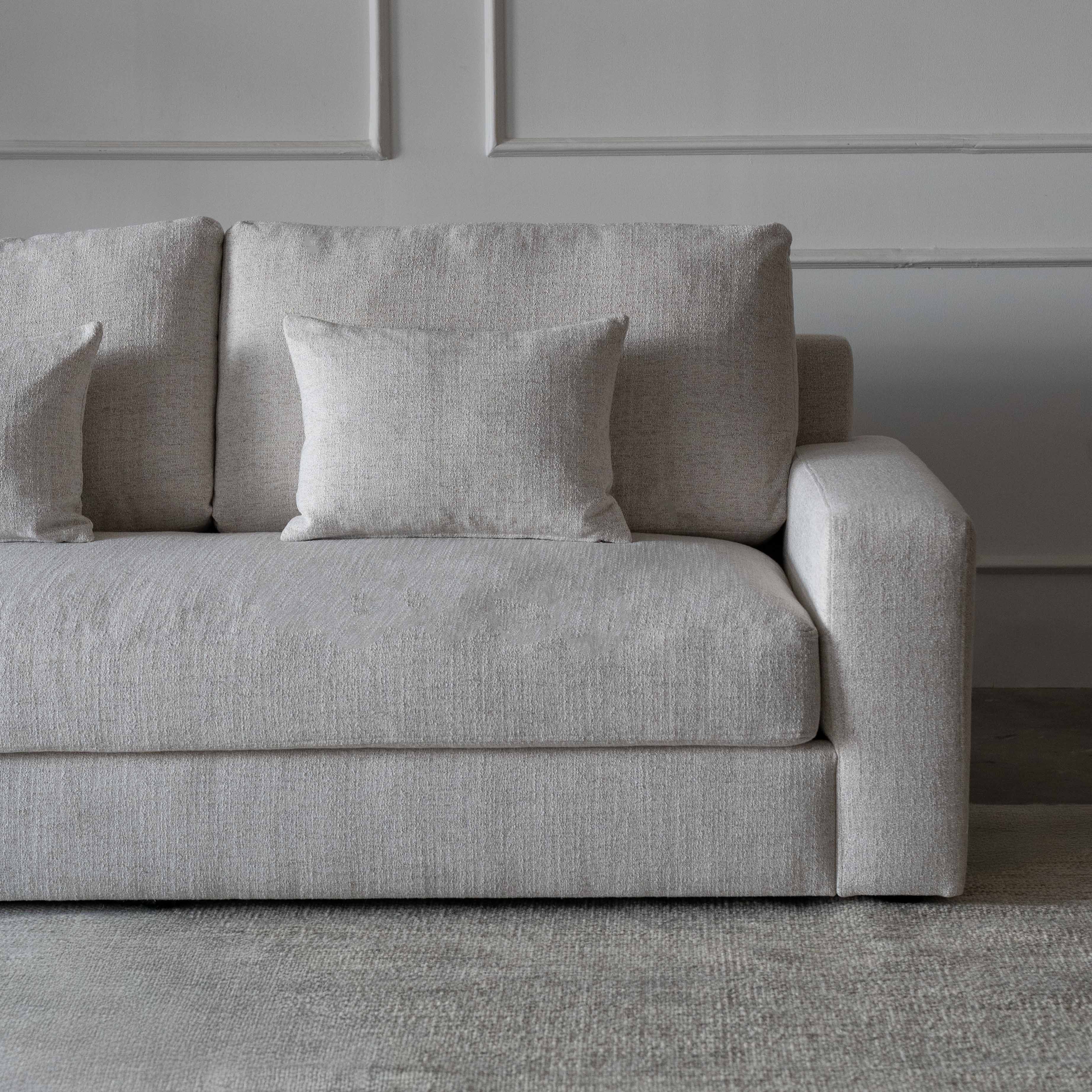 Yorra White Classic Style 3 Seater Sofa